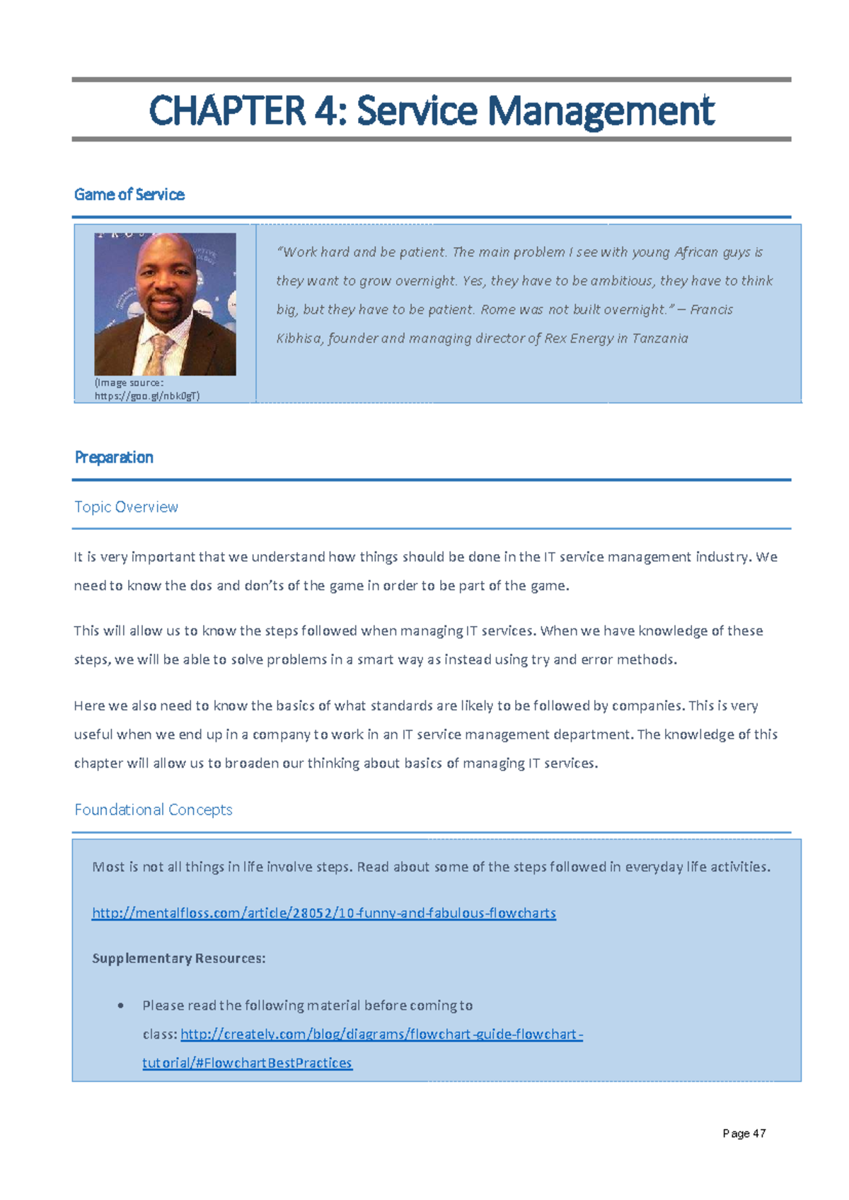 CHAPTER 4: ITSM Processes and Standards in Service Management - Studocu