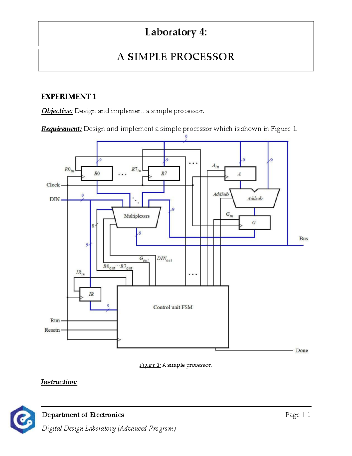 CC03 Lab 4: Simple Processor Design & Implementation - Studocu