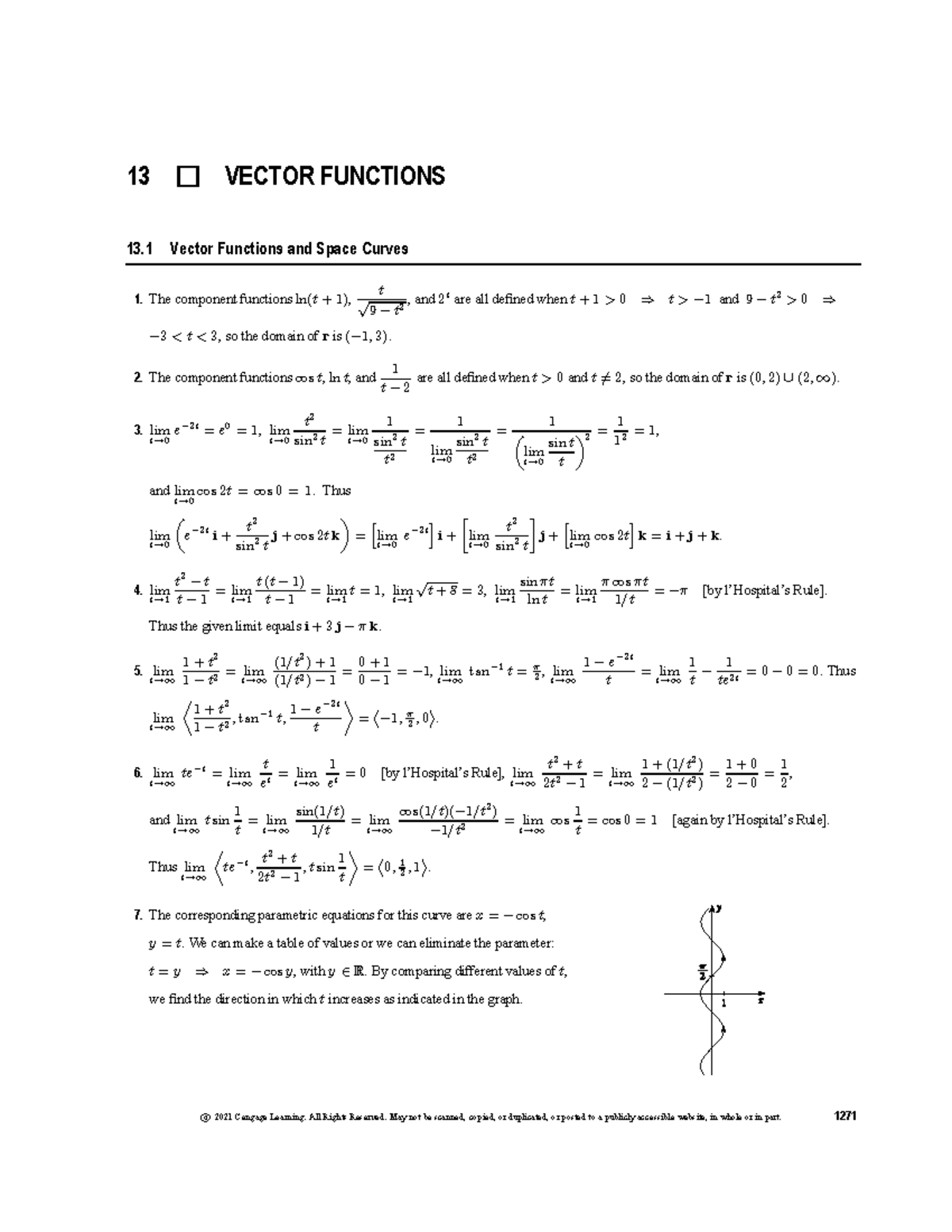 Vector Functions and Space Curves - Section 13 Notes - Studocu