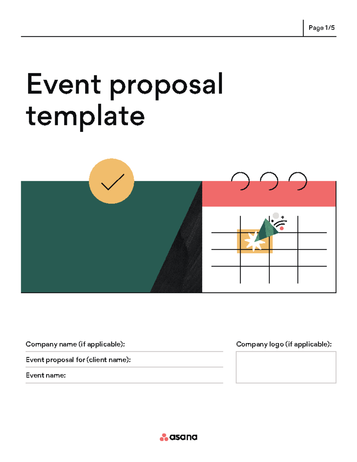 Event-proposal-template - Event proposal template Page 1/ Company name ...