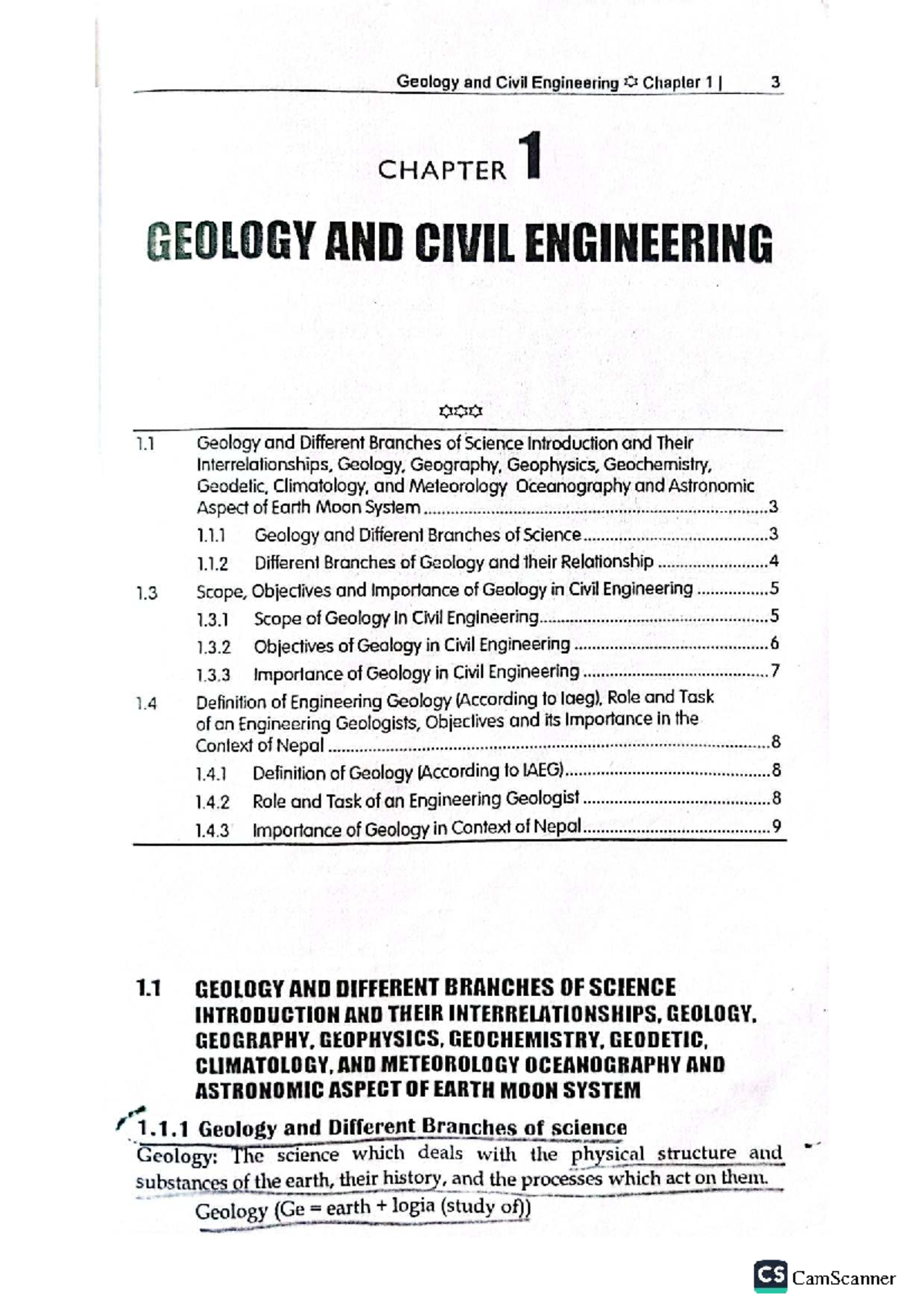 Geology and Civil Engineering: Chapter 1 Overview and ...