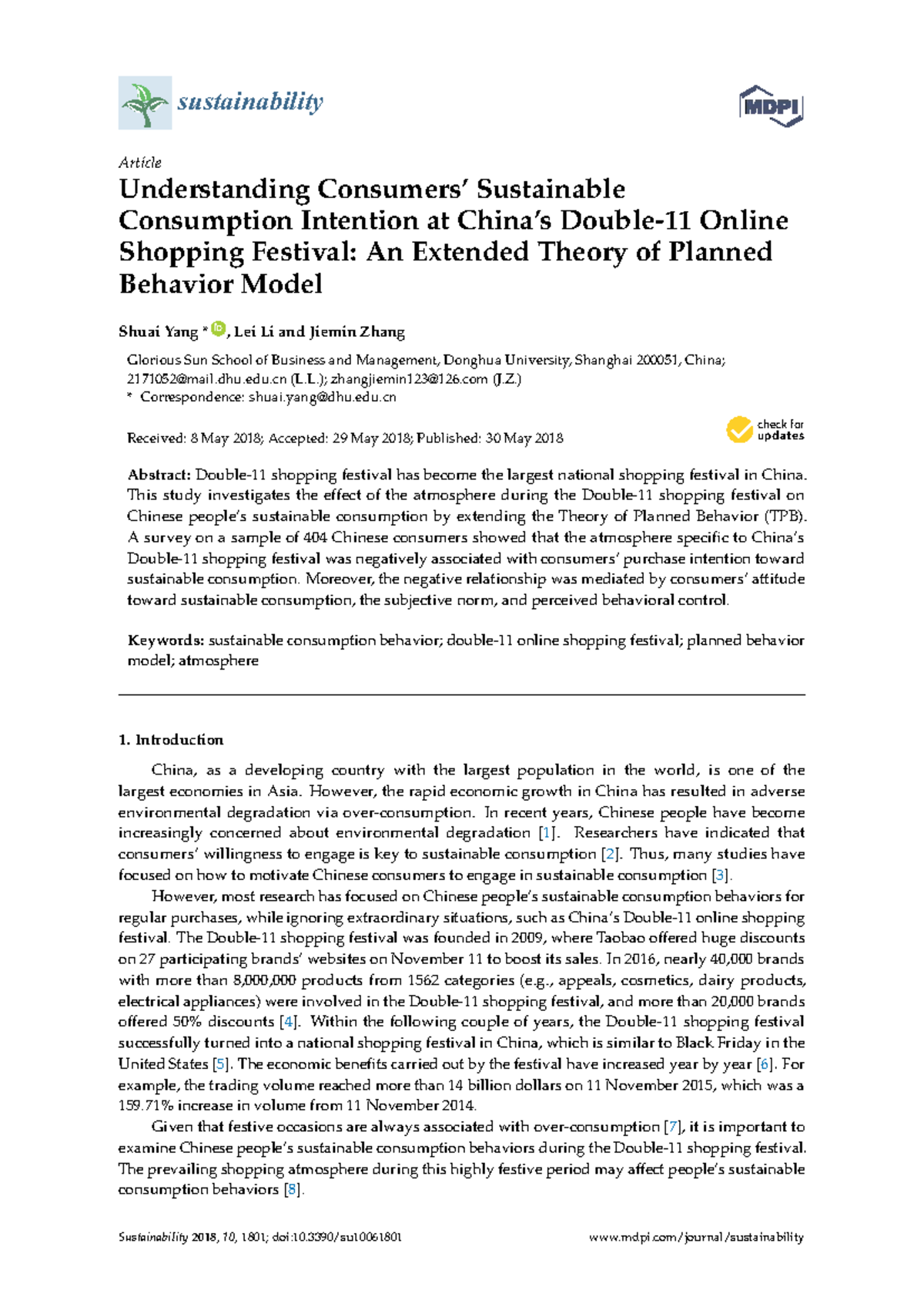 Understanding Sustainable Consumption Intentions During Online Shopping ...