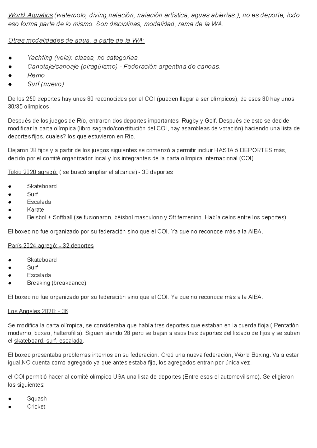 Final - Introducción al Deporte y Movimiento Olímpico (DEPORT 101) - Document Preview