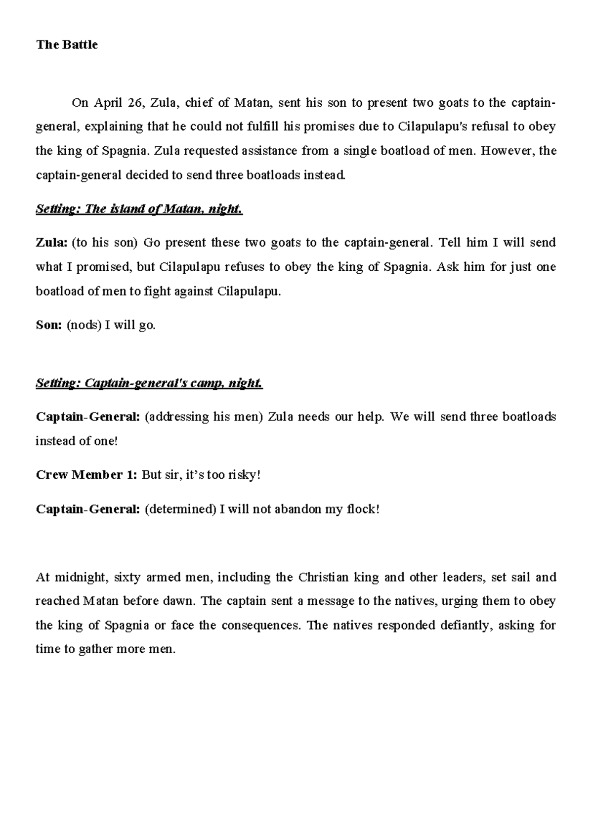 The-Battle-of-Magellan-and-Lapulapu - The Battle On April 26, Zula ...