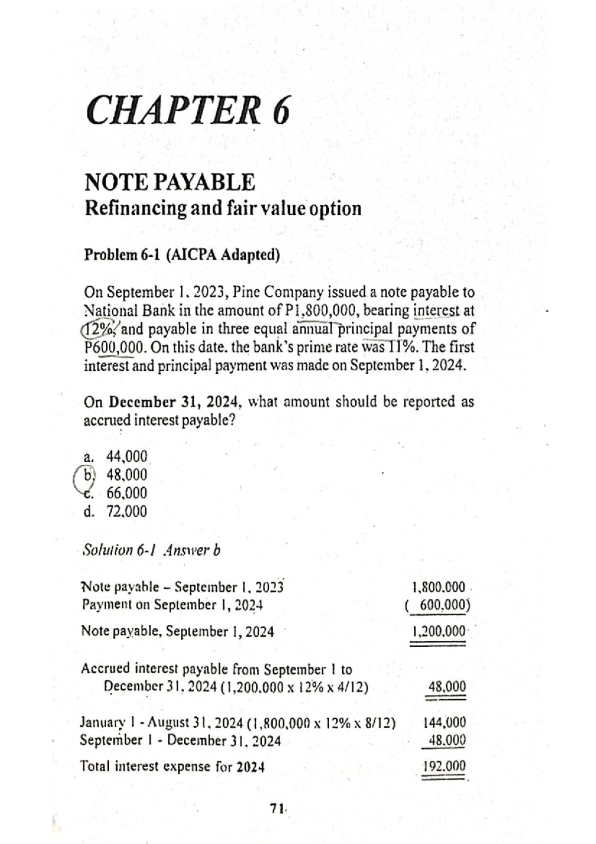 Pracctg 2 - Ch6 Notes on Note Payable Refinancing & Fair Value Options ...