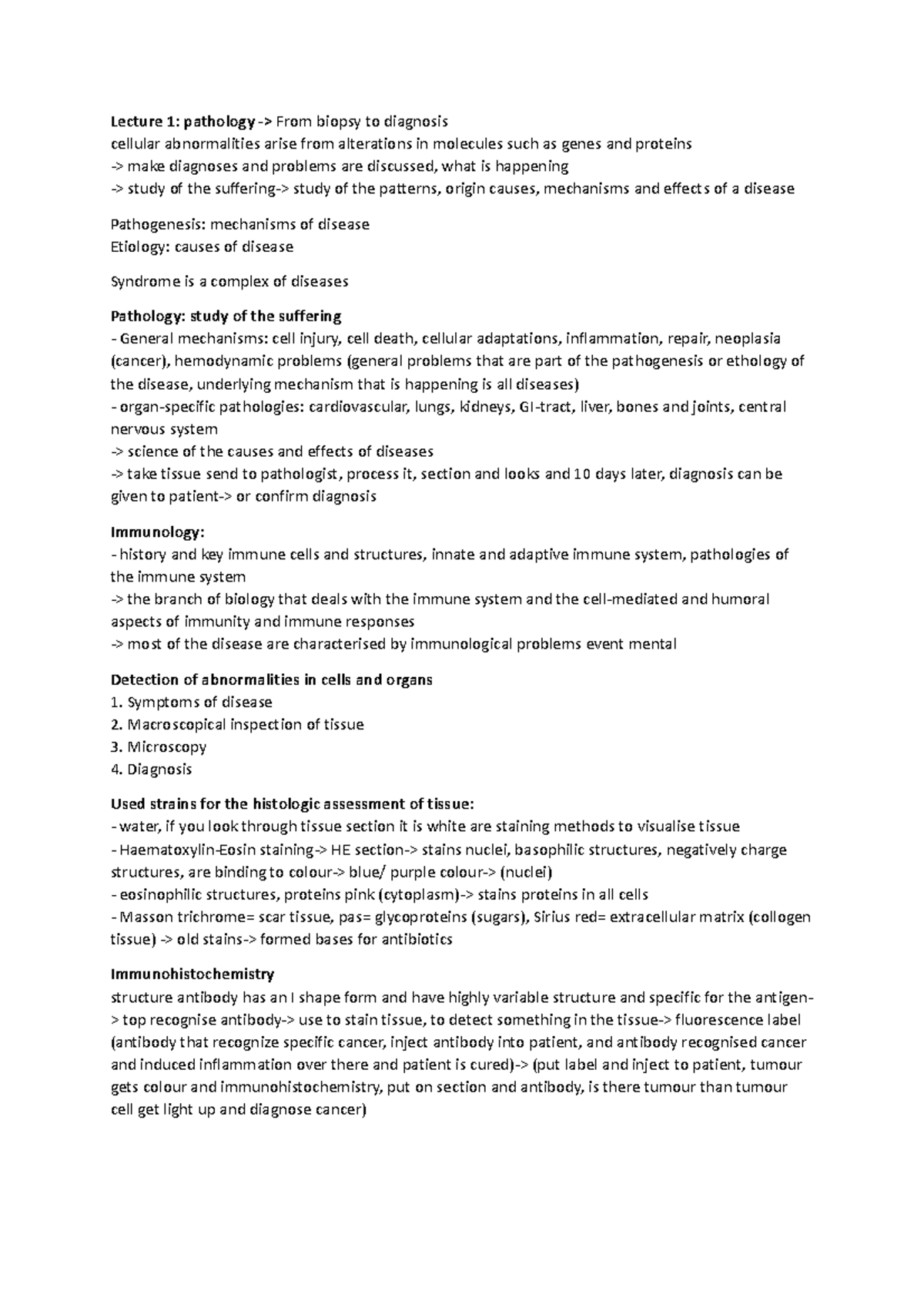 Pathology 2: Lecture Notes on Disease Mechanisms and Cellular Responses ...