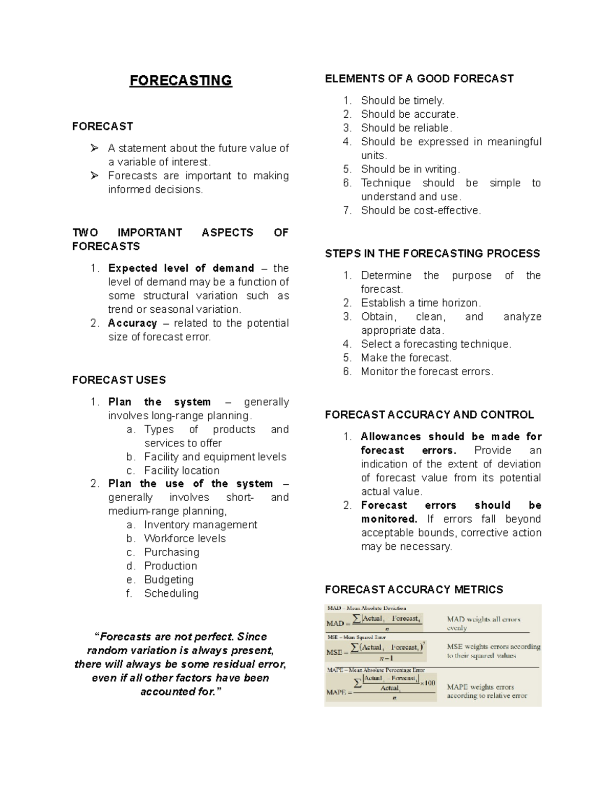 [BACN 01B] Comprehensive Guide to Forecasting Techniques and Accuracy ...