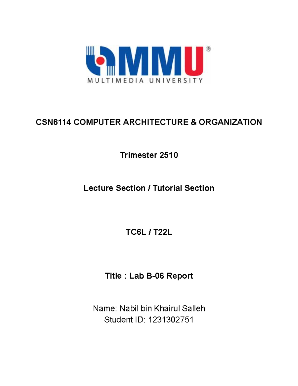 CSN6114 Computer Architecture Lab Report: ARM Sorting & Hamming Code ...