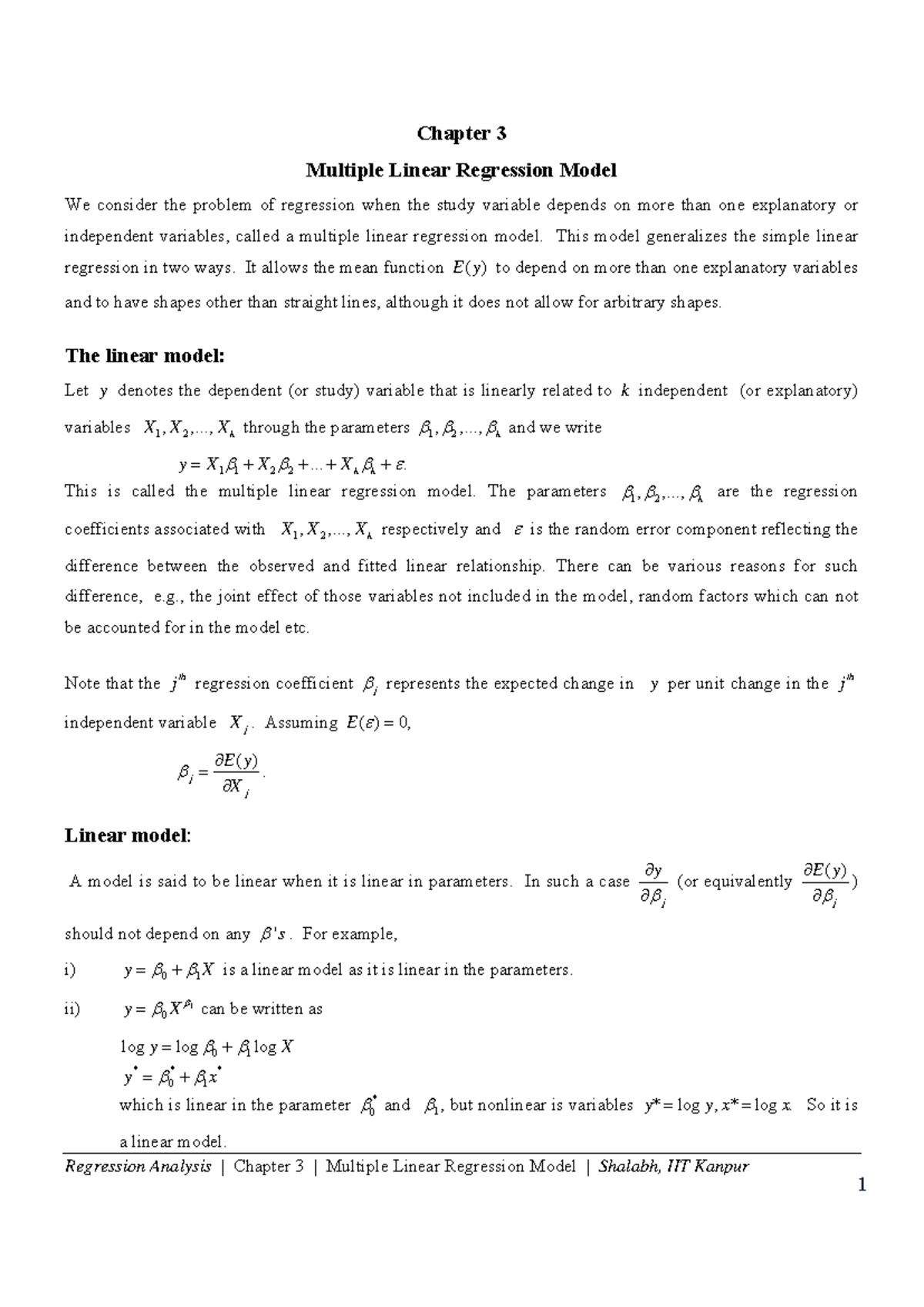 DOC-20230123-WA0013 - It's a lecture note - Regression Analysis ...