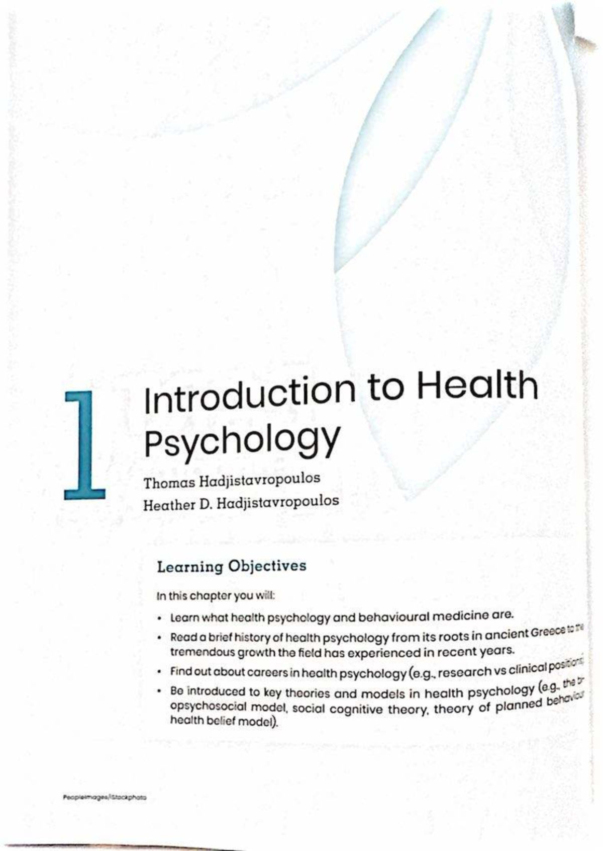 Chapter 1 - Introduction to Health Psychology (PSYC 101) - Studocu