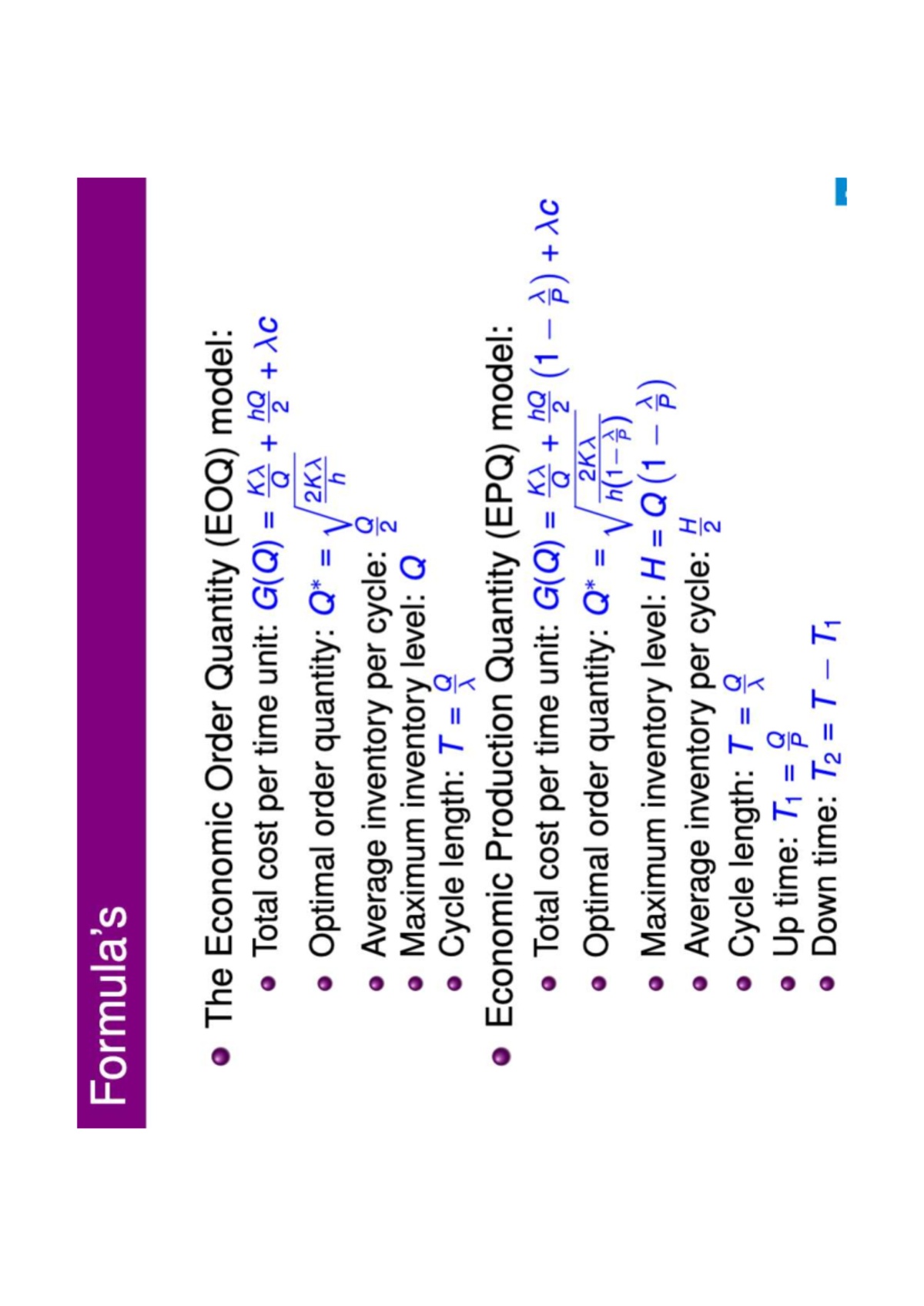 EOQ & EPQ Models: Total Cost, Optimal Order Quantity & Inventory ...