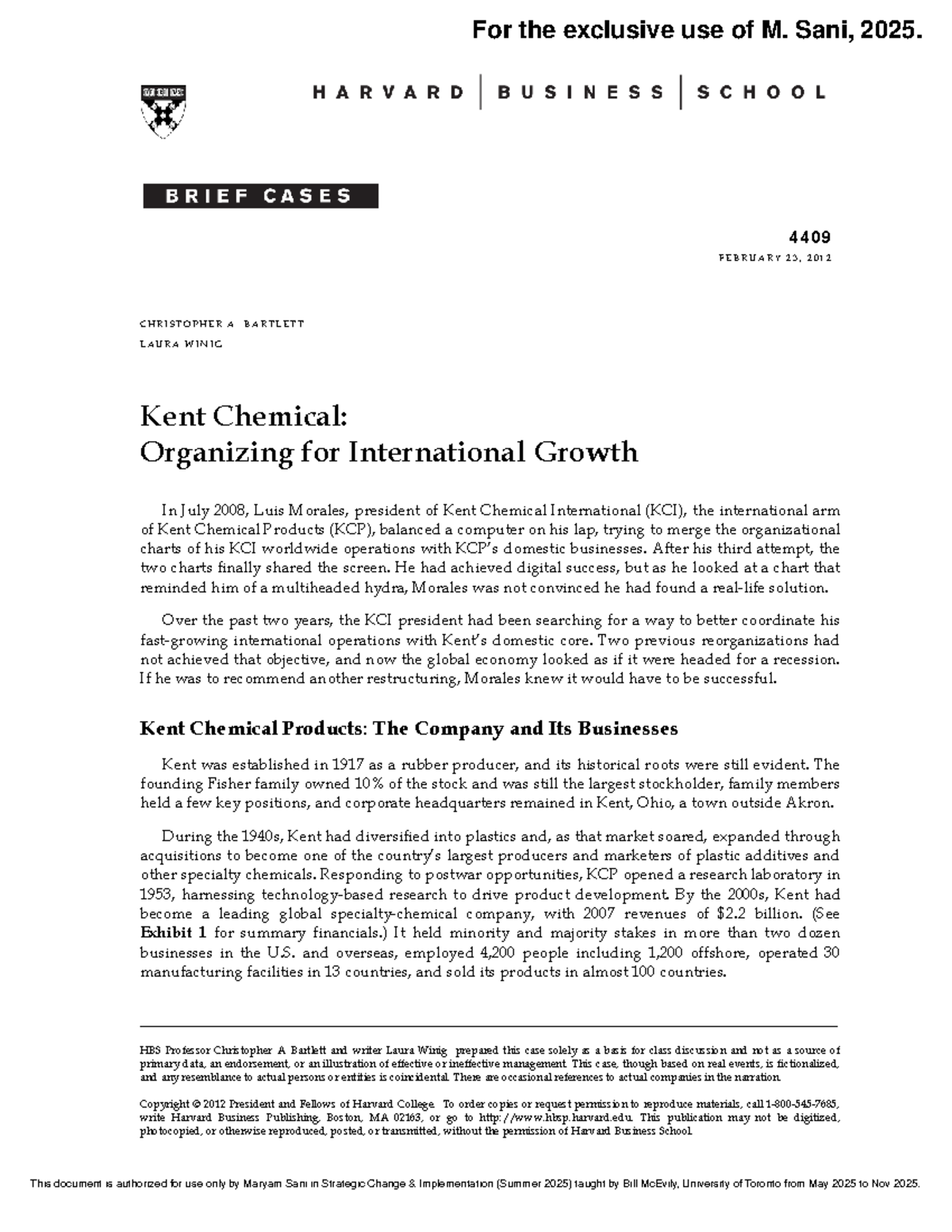 Kent Chemical (4409): Strategies for International Growth and ...