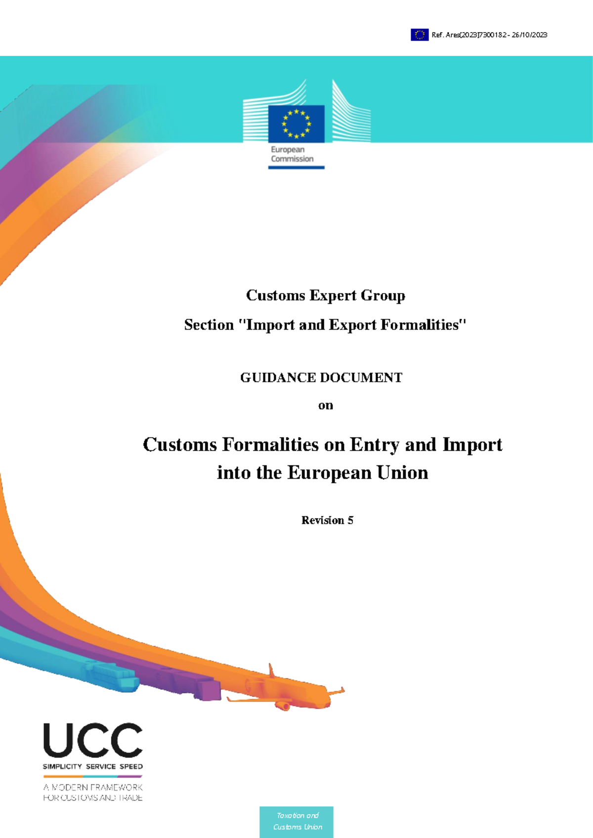 Guidance Document on Customs Formalities for Entry & Import into the EU ...
