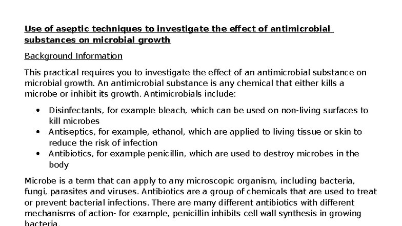 aqa-biology-practical-6-aseptic-techniques-antimicrobial-effects
