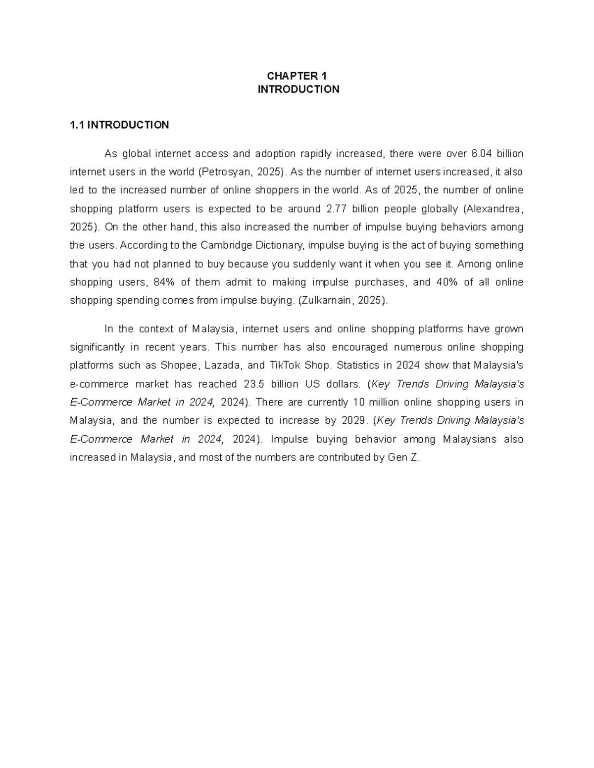 Factors Influencing Impulse Buying Behavior Among Gen Z in Segamat ...