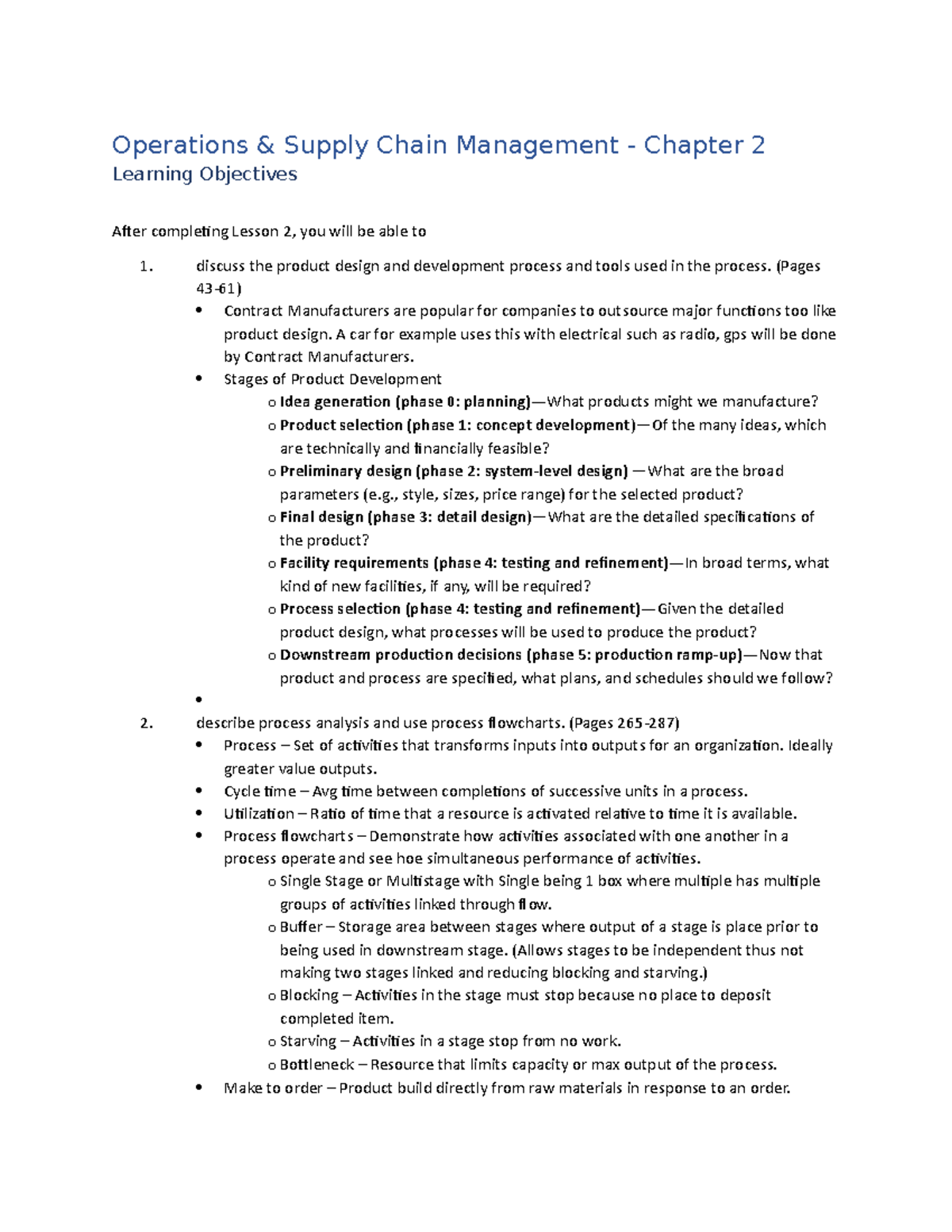 Operations and Supply Chain Management - Lesson 2 - Operations & Supply ...
