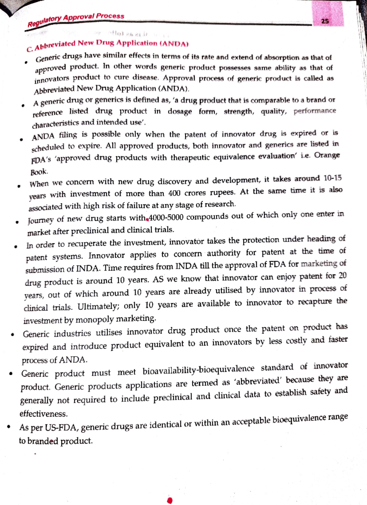 Abbreviated New Drug Application - Regulat Approva Process C ...
