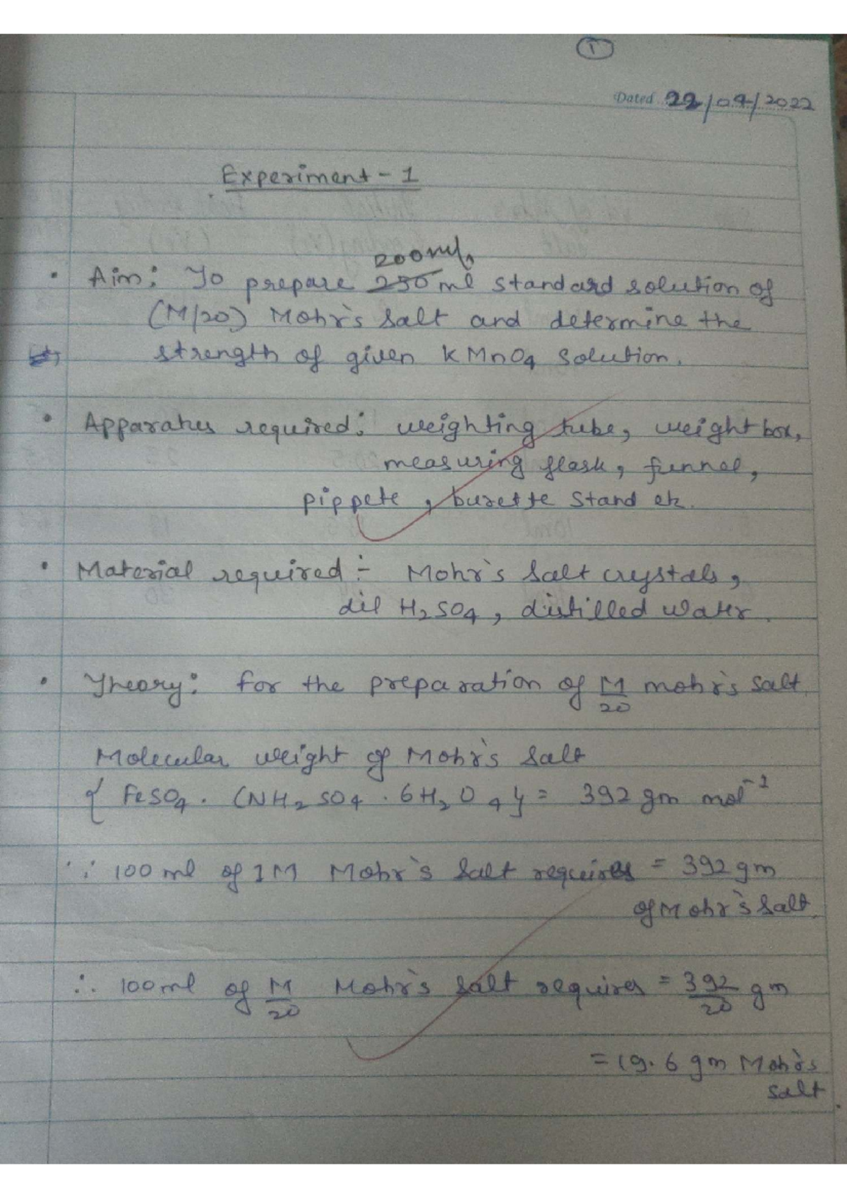 Chemistry Lab Manual: Standard Solutions & Titration Techniques (CHEM ...