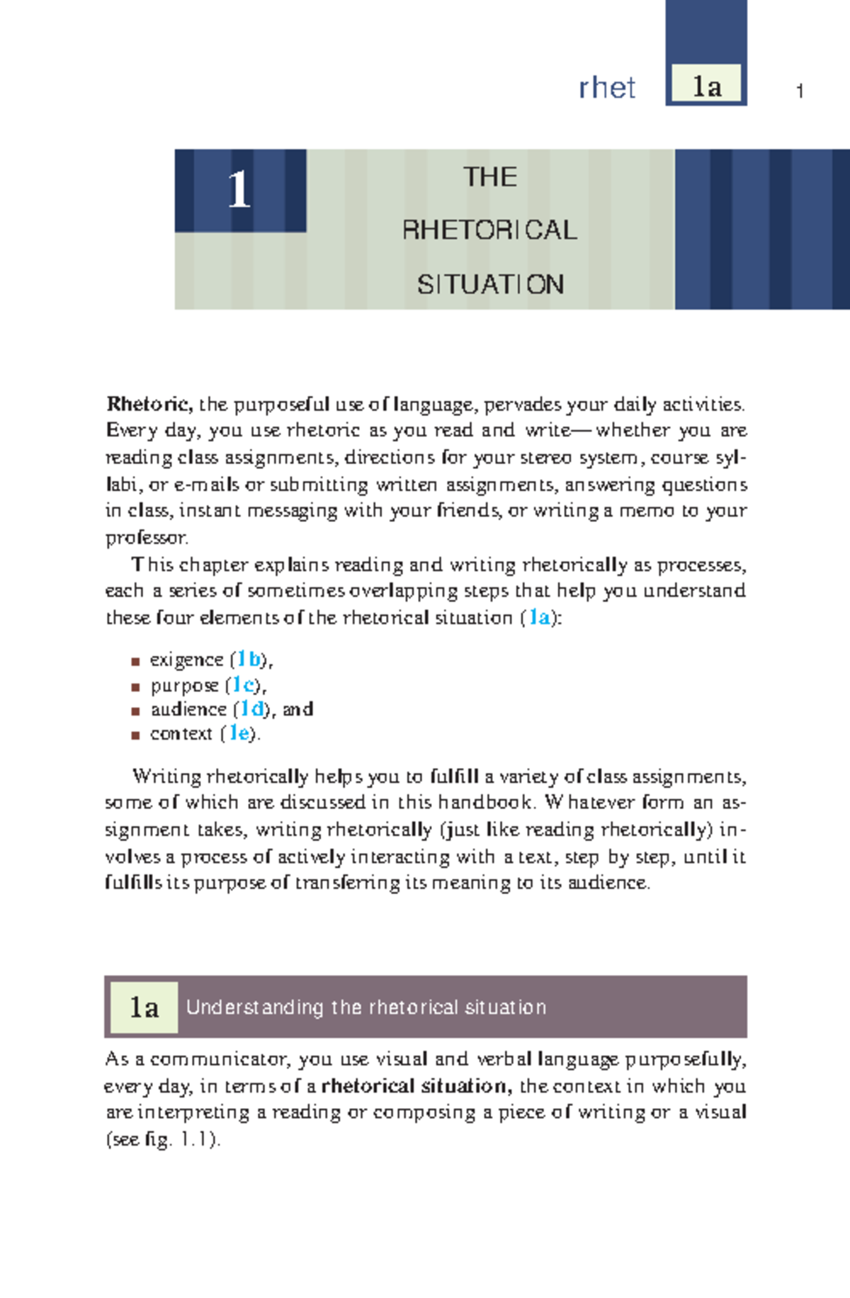 The Writer's Harbrace Handbook, Brief Edition, 3rd ed - rhet 1 1 ...