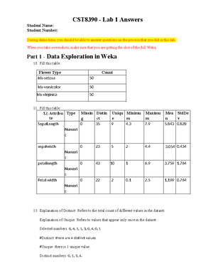 Lab3 Decision Tree - lab3 - CST8390 – Lab 3 Classification by Decision ...