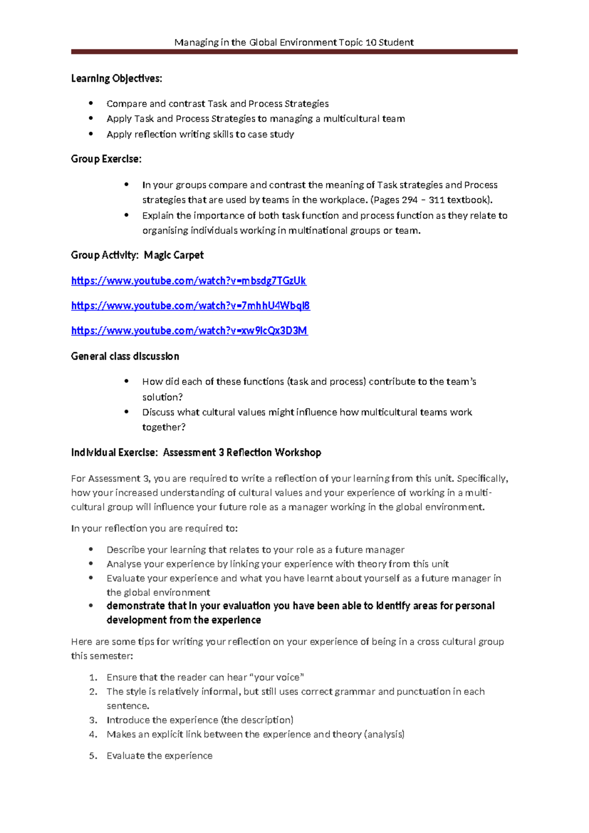 MGE Topic 10: Effective Strategies for Multicultural Teams Management ...