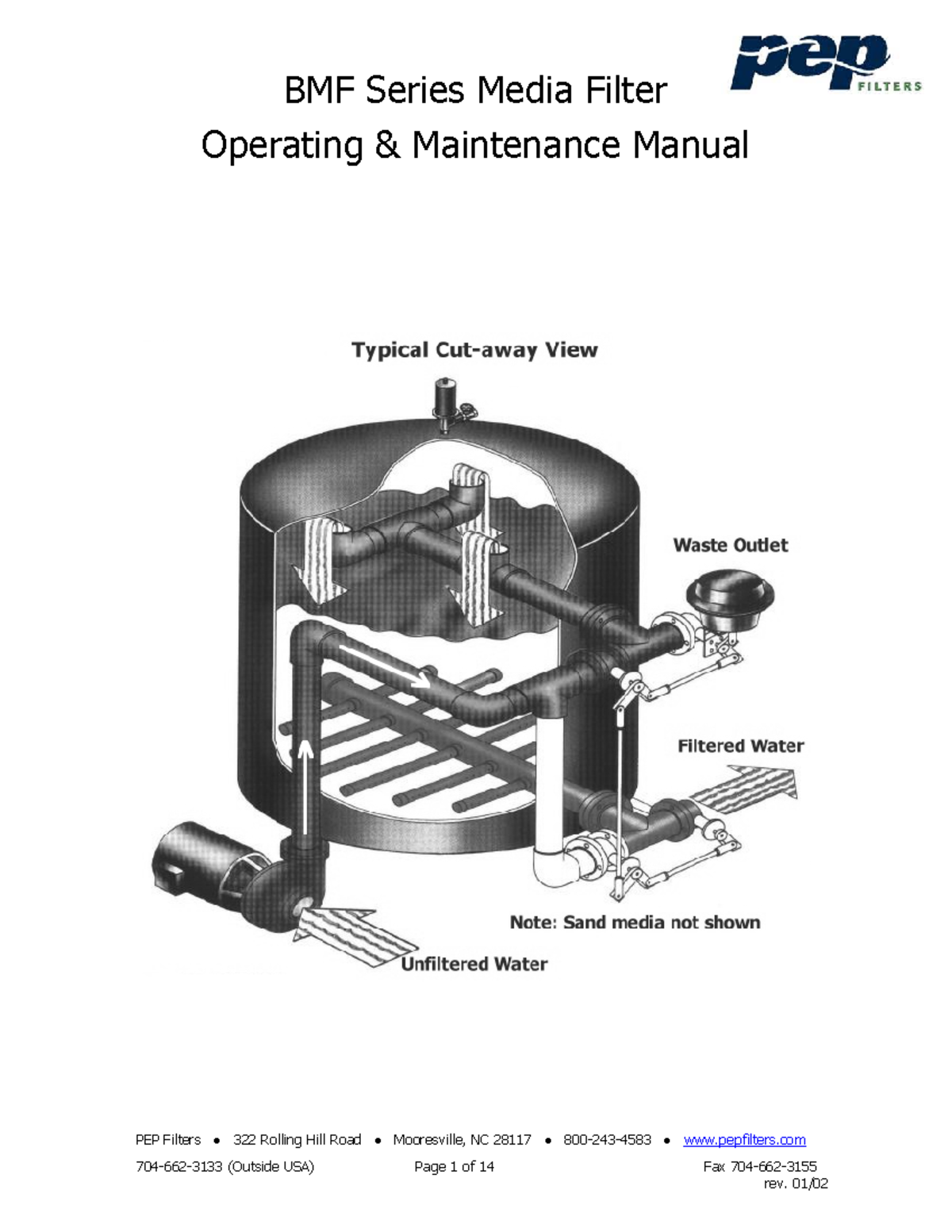 BMF Series Media Filter Operating & Maintenance Manual - Studocu