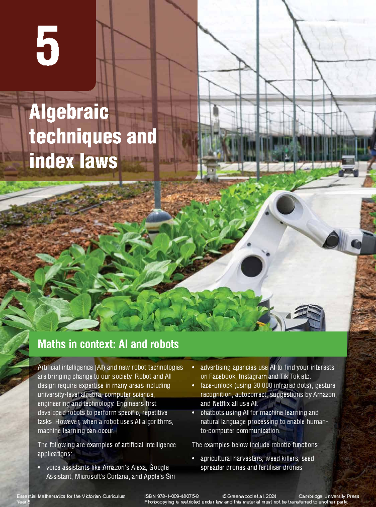Emvic 83ED Chapter 5: Algebraic Techniques & Index Laws - Studocu