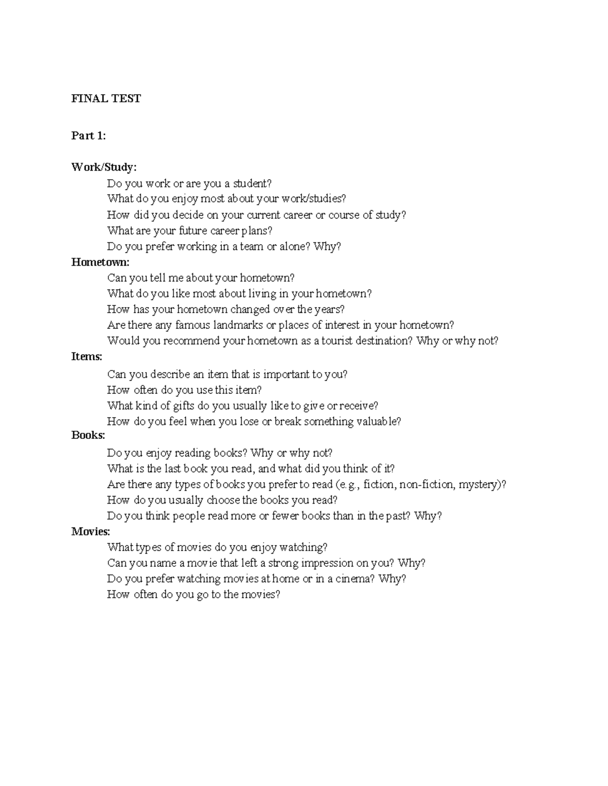 Final Test Questions - RRRR - Studocu