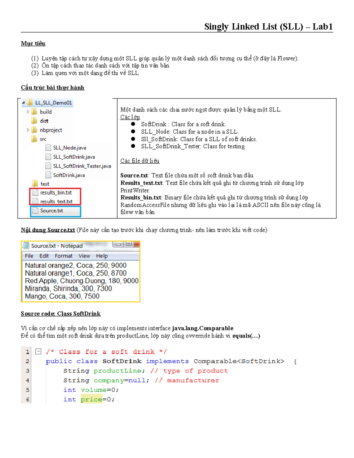 LL-Lab2 - LL-Lab2 - Data Structure and algorihms - Bài tập SLL 2 Mục ...