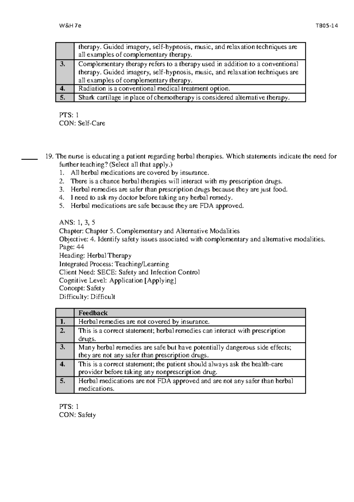 2241 96 - Chapter 5: Complementary & Alternative Therapies - Studocu