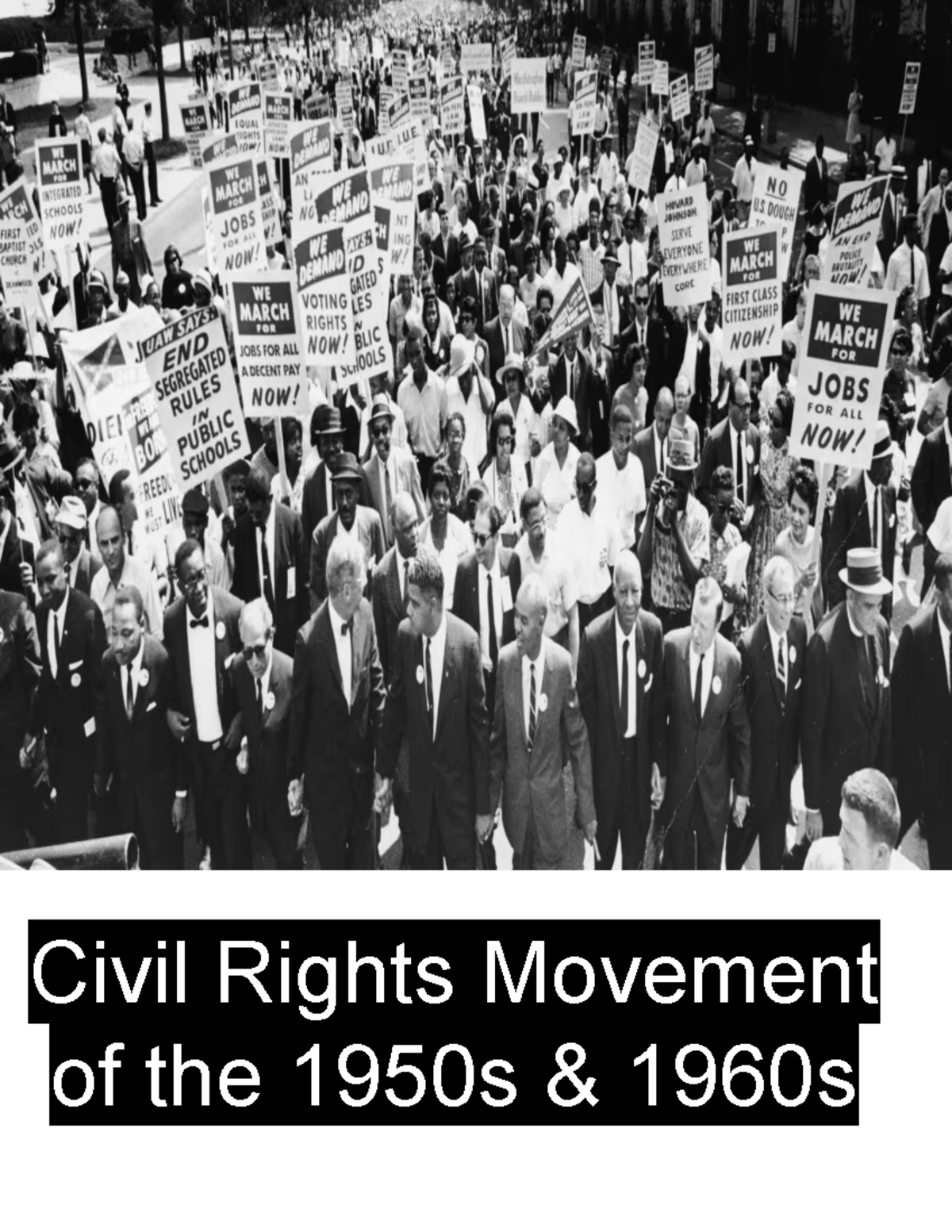 Civil Rights Movement Overview: Key Events & Amendments (CIVIL RIGHTS ...