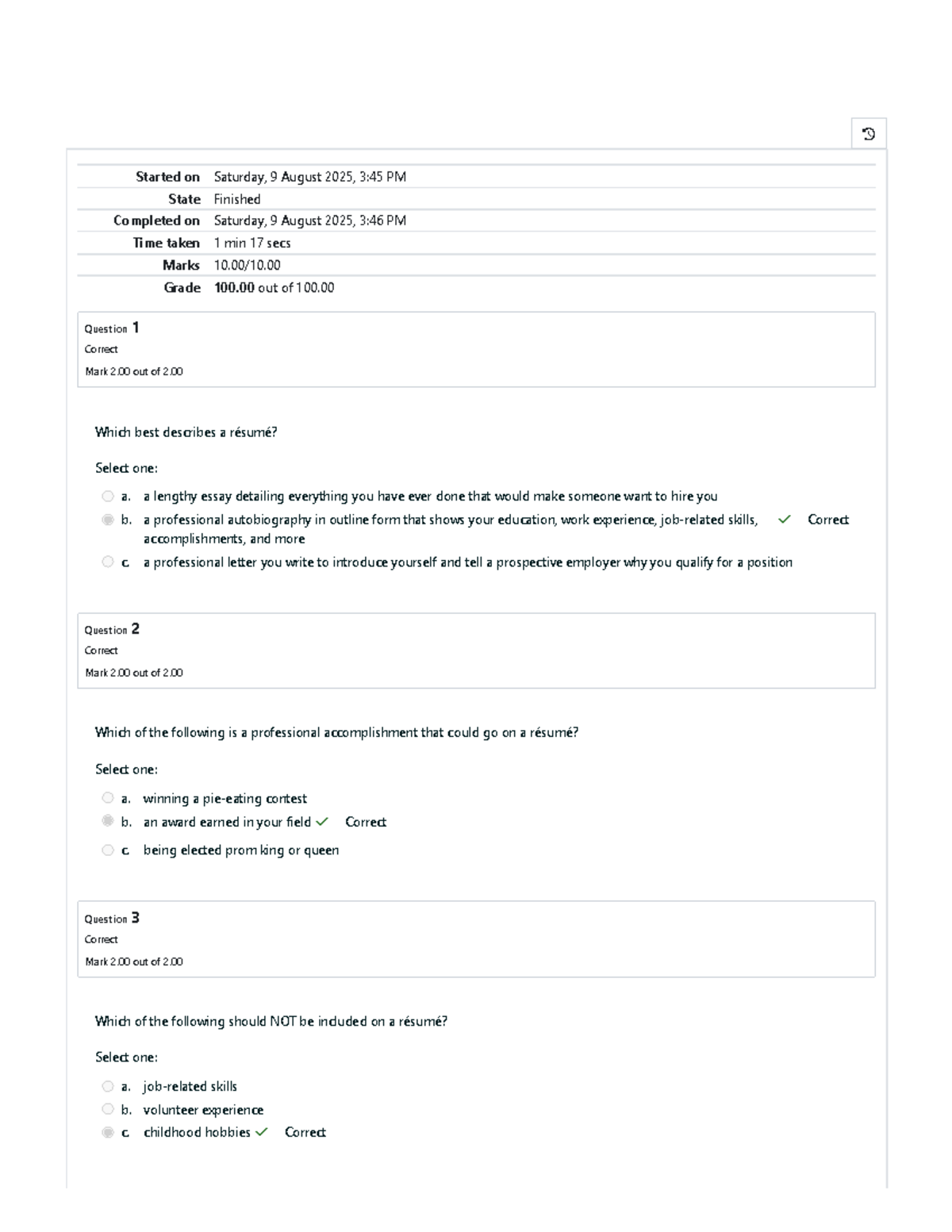 Prelim Quiz 1 Attempt Review - Résumé Insights - Studocu