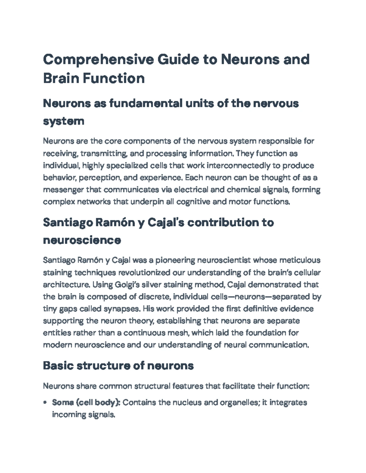 Understanding Neurons: Action Potential & Blood-Brain Barrier ...