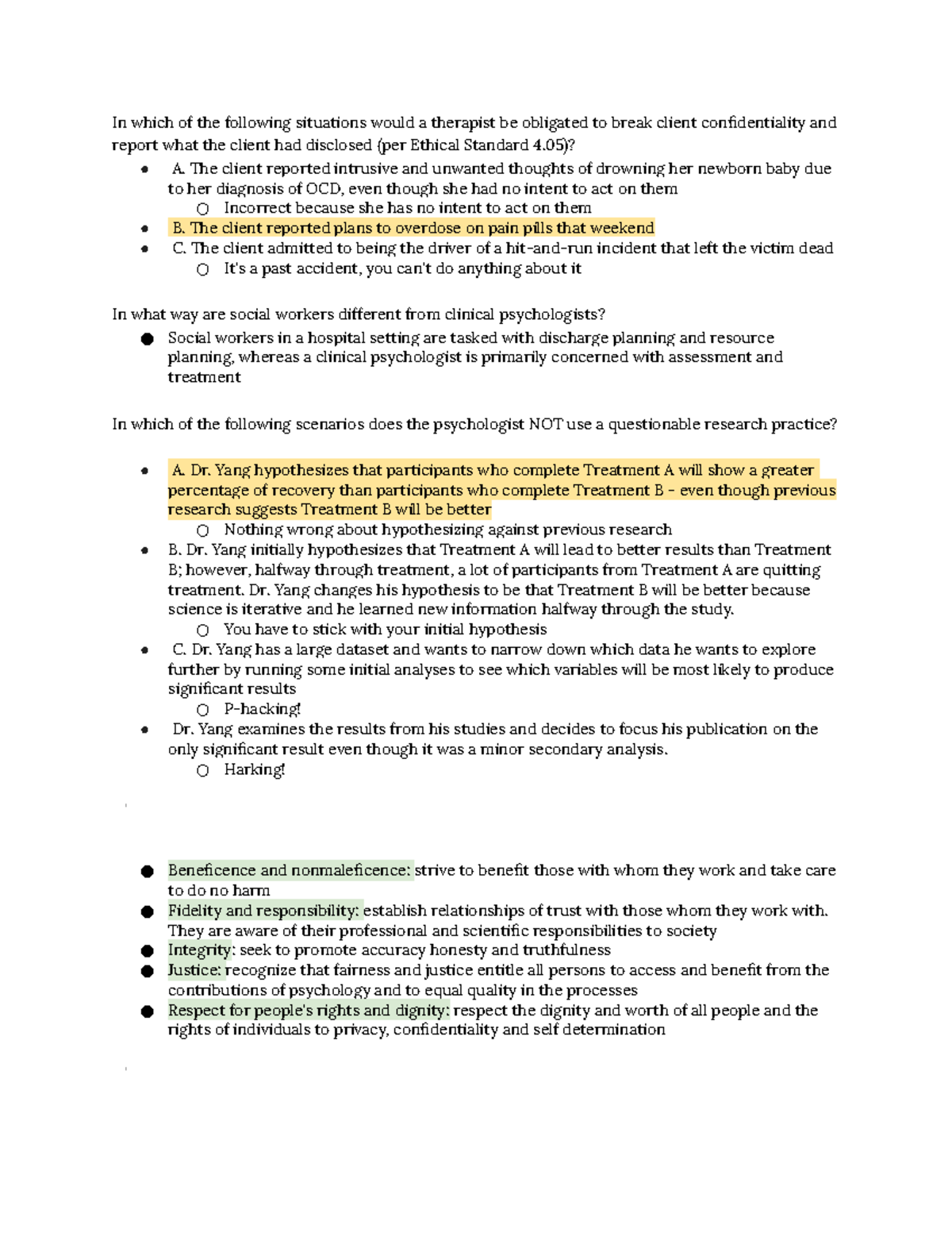 Psych 242 Comprehensive Study Guide on Ethics and Research Validity ...