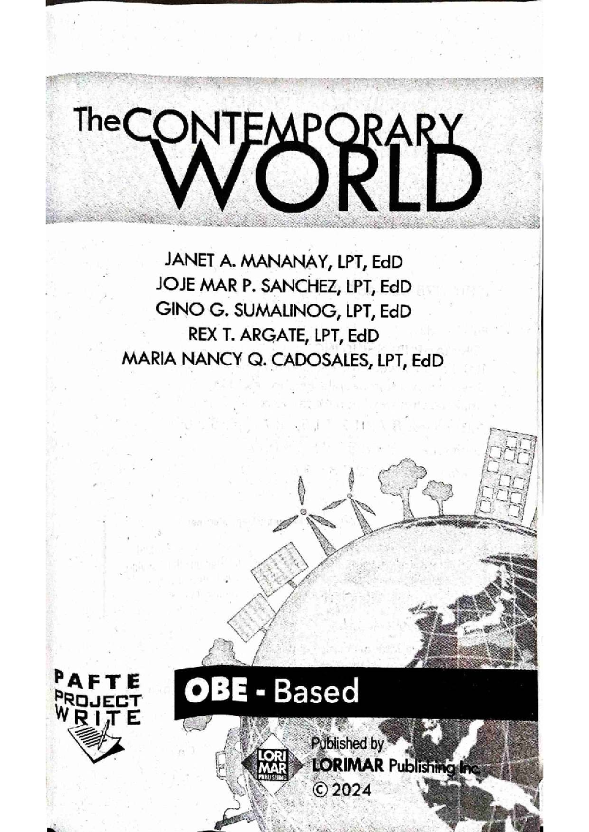 THE CONTEMPORARY WORLD: Globalization Insights and Impacts (Unit 1) - Document Preview