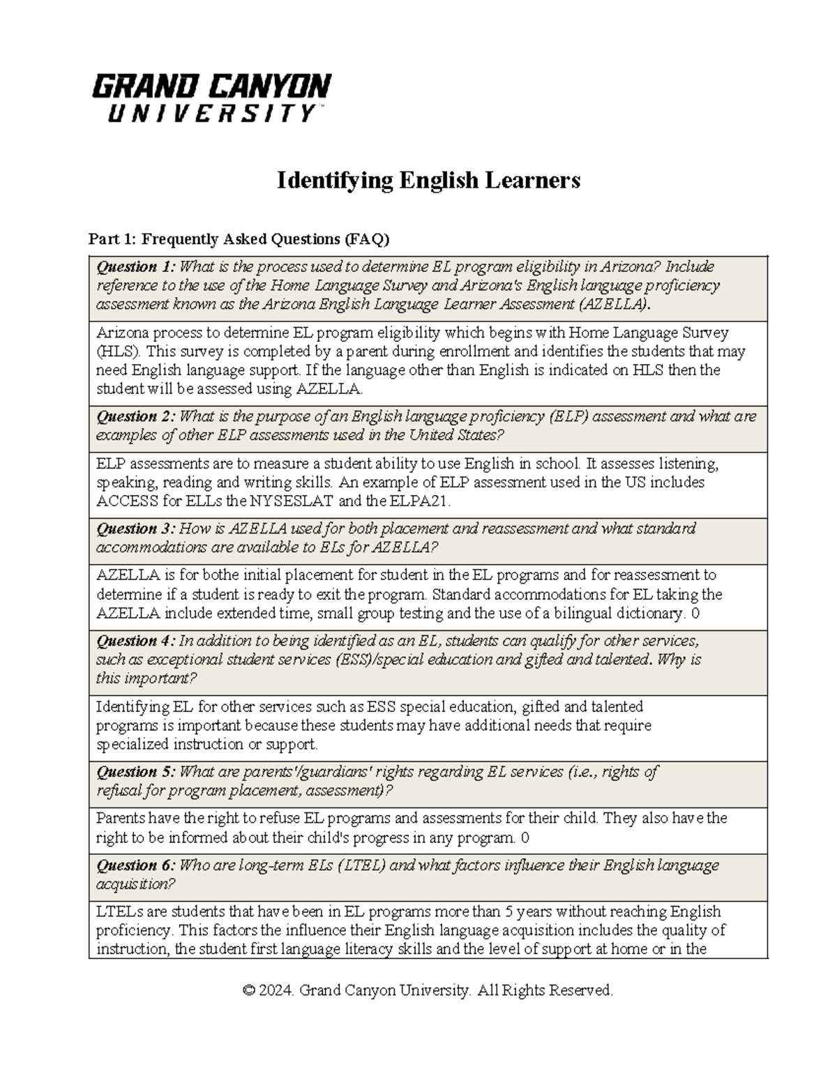 ESL-436N-RS-T3-Identifying and Supporting English Learners - Studocu