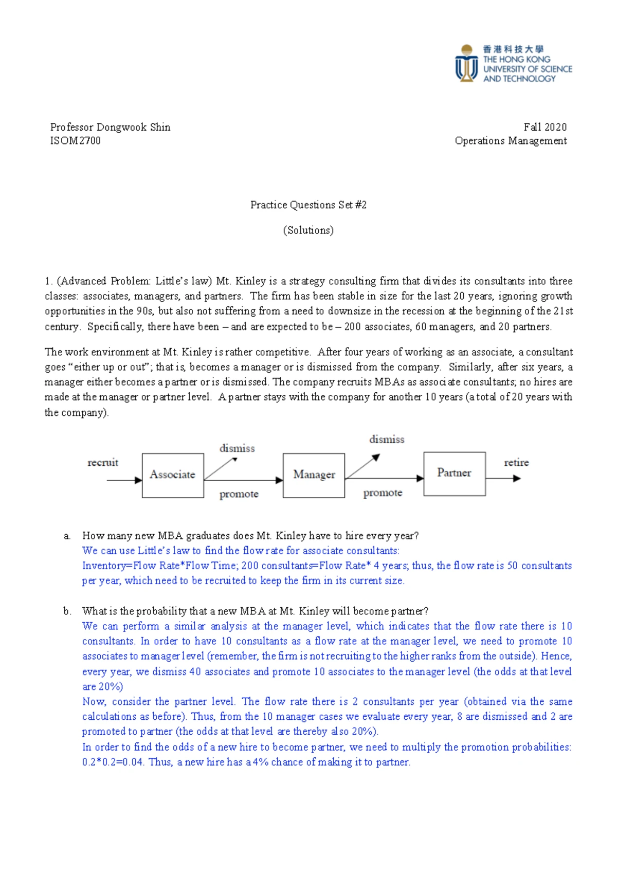 ISOM2700 Practice Questions Set 8: Supply Chain Coordination - Studocu
