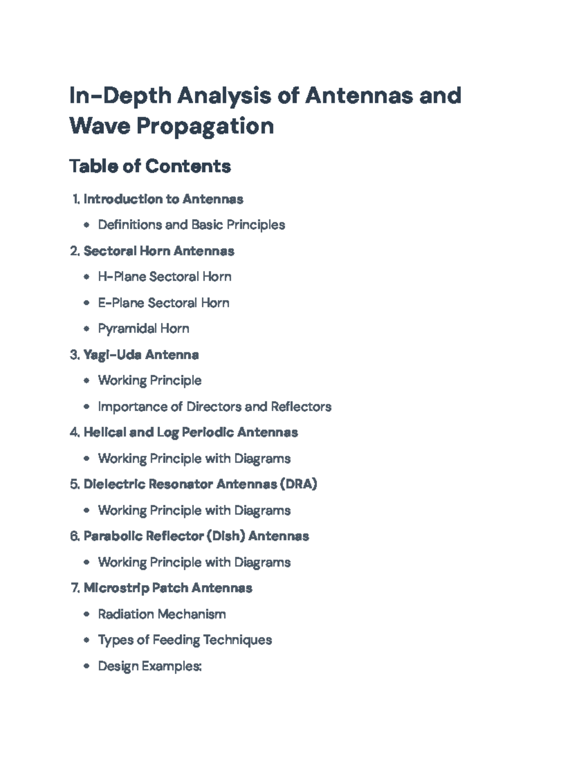 ANT 301: Advanced Study on Antenna Types and Wave Propagation ...