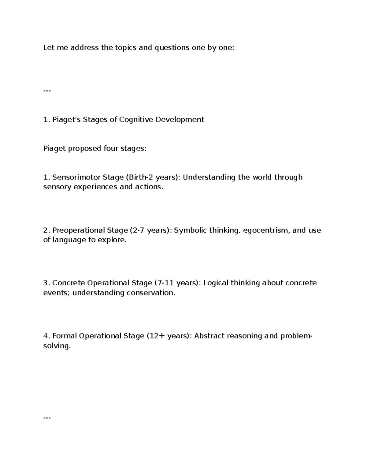 EDU 101 - Notes on Key Educational Theories & Policies - Studocu