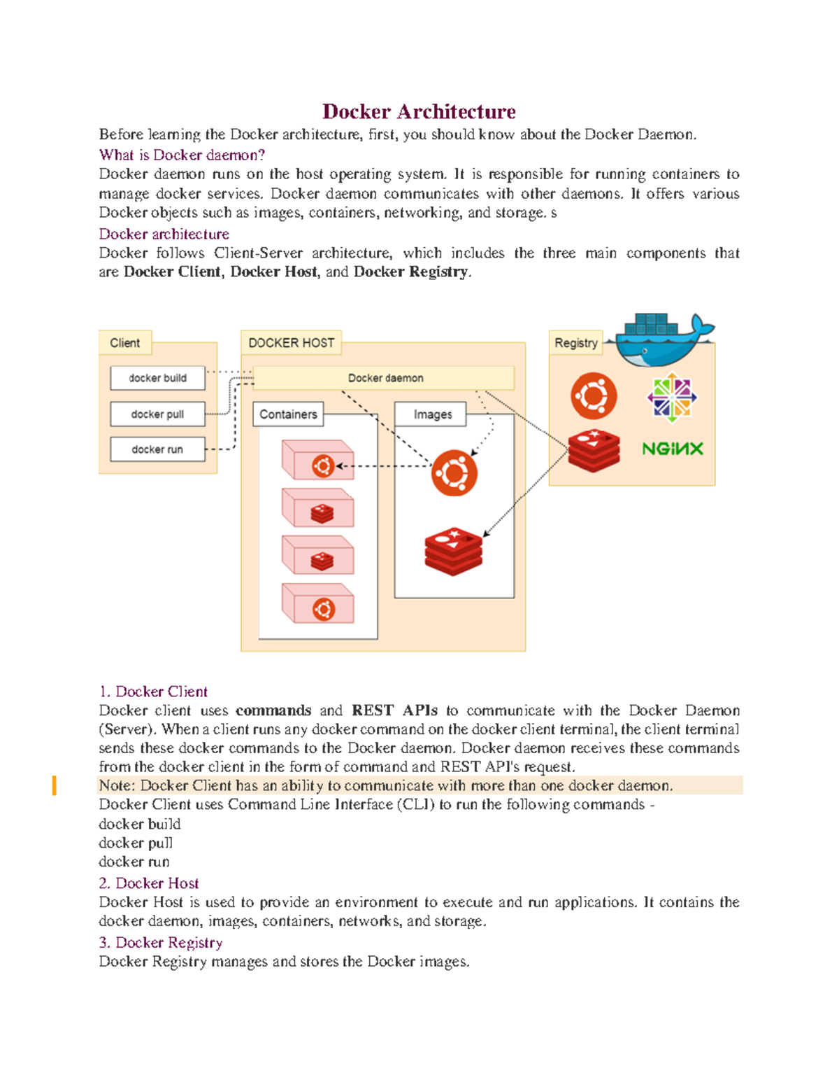 Docker Architecture Overview: Understanding Client, Host & Registry ...