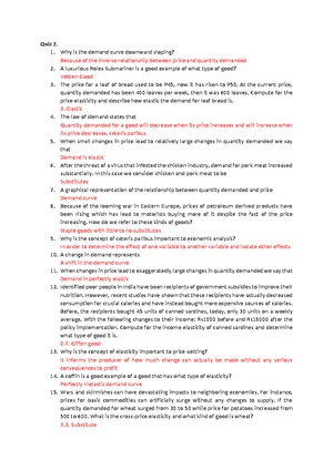 Basic Analysis of Supply and Demand (BA50) - Study Guide - CHAPTER 2 ...