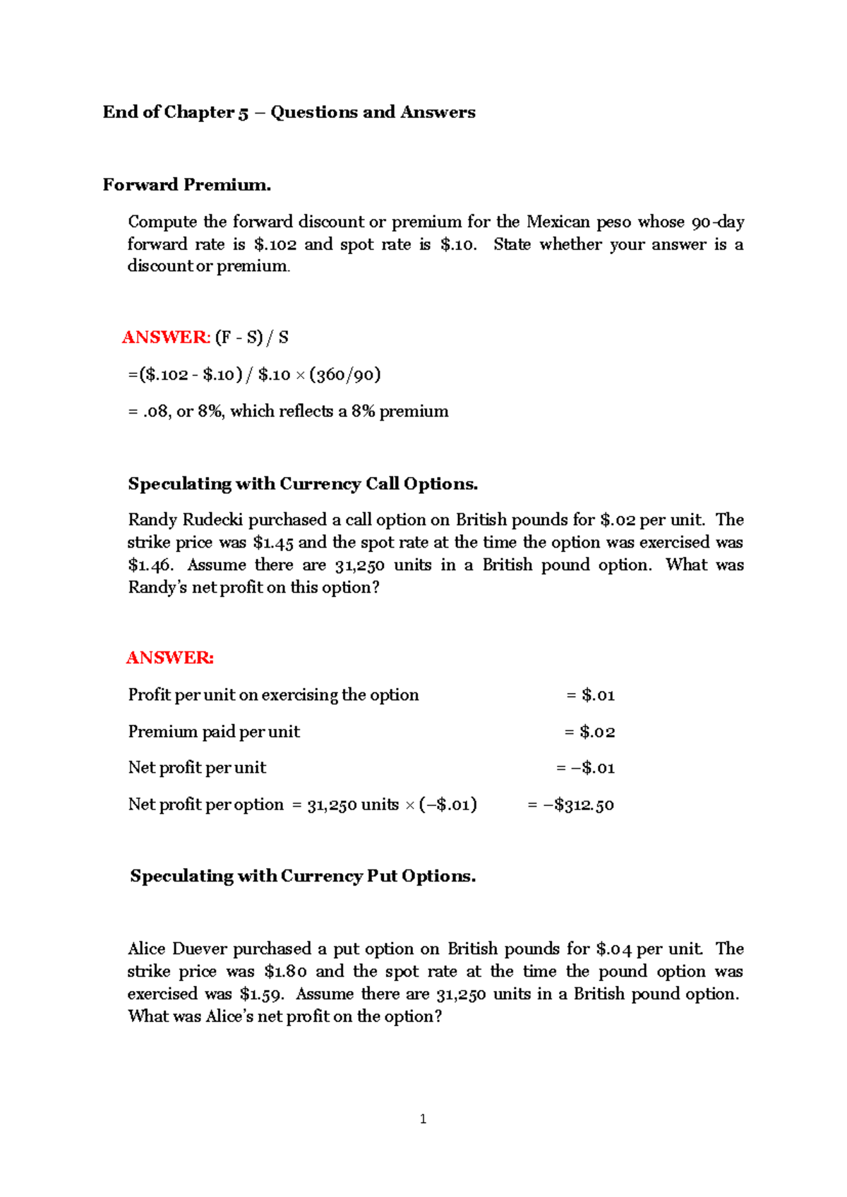 EOC Q&A L5 - Sample questions and answers related to week 5 material ...