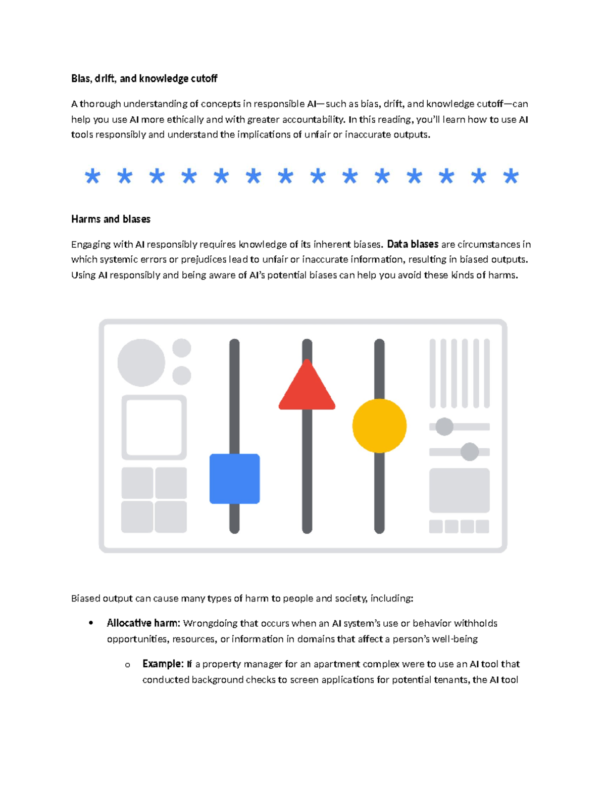 Responsible AI Use: Understanding Bias, Drift, and Knowledge Cutoff ...