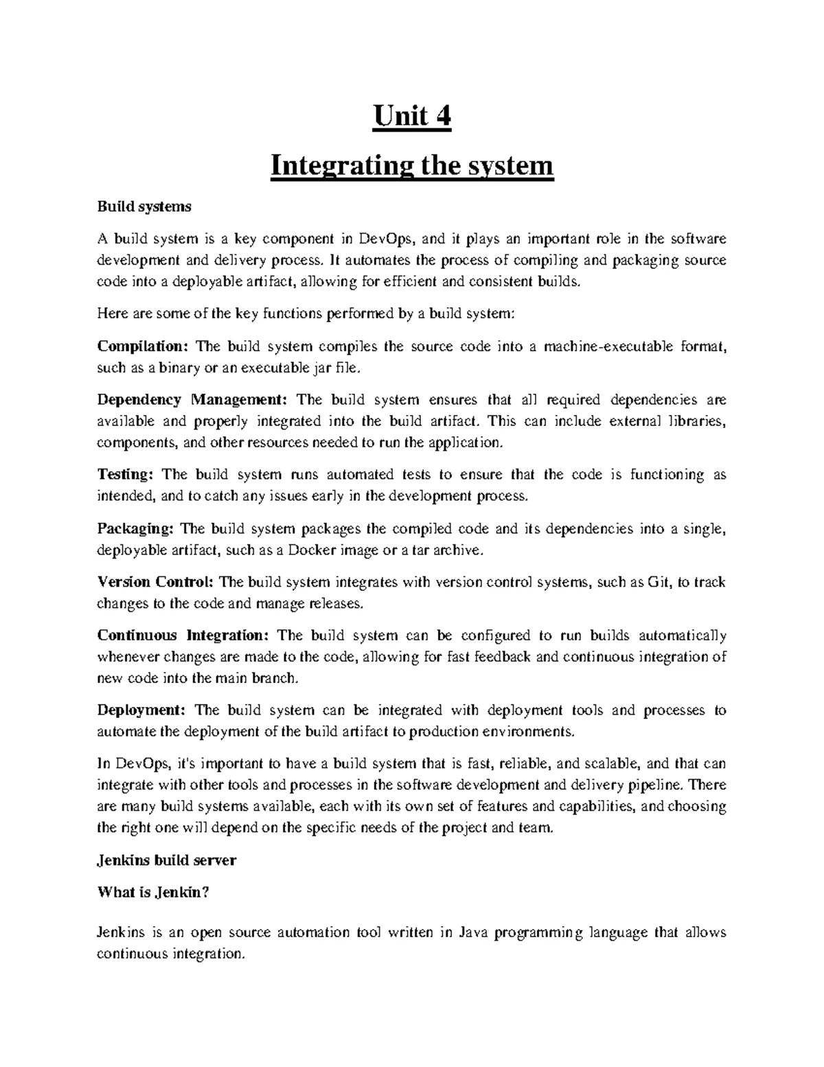 Devops- UNIT-1 - UNIT - I Introduction: Introduction, Agile development ...