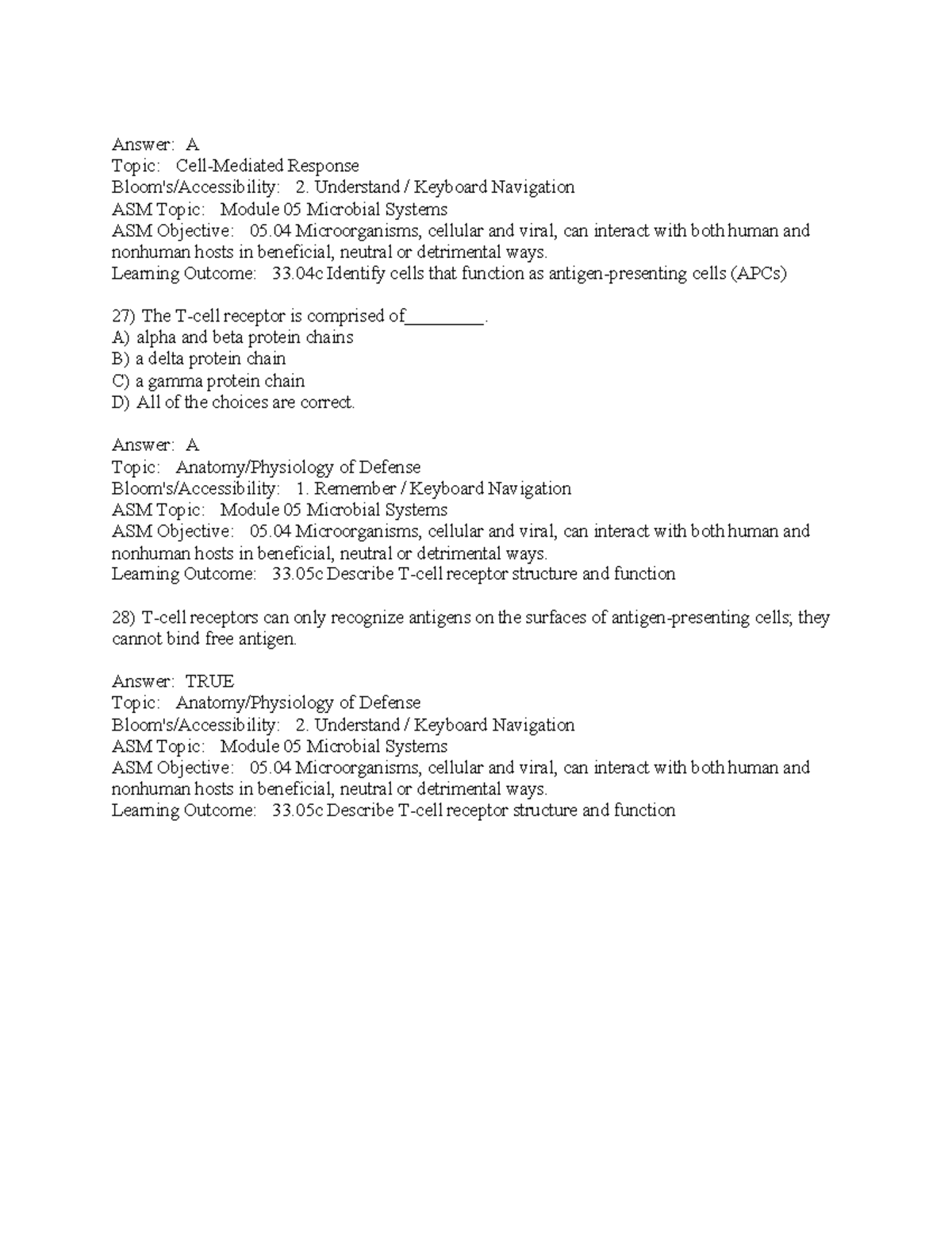 ASM Module 05 Microbial Systems Test Bank - Prescott's Microbiology ...