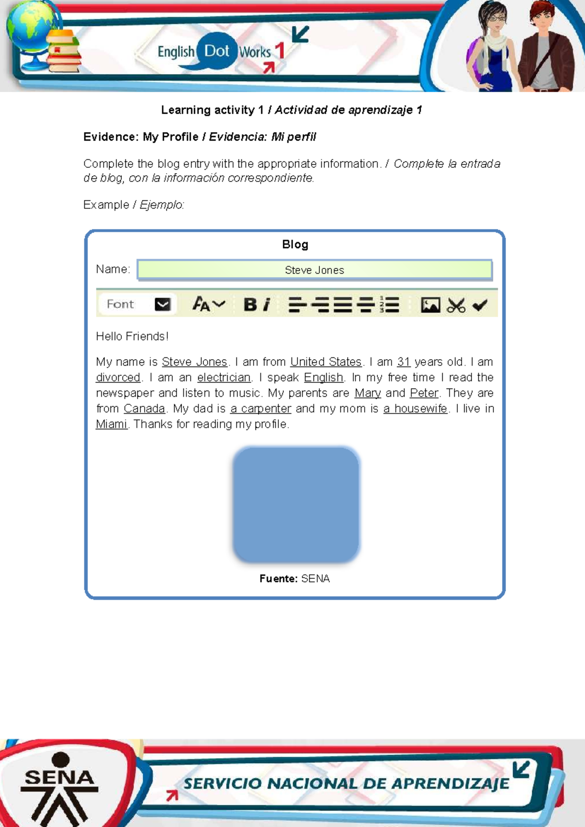 Actividad 1: Evidencia de Mi Perfil y Blog Personal - Studocu