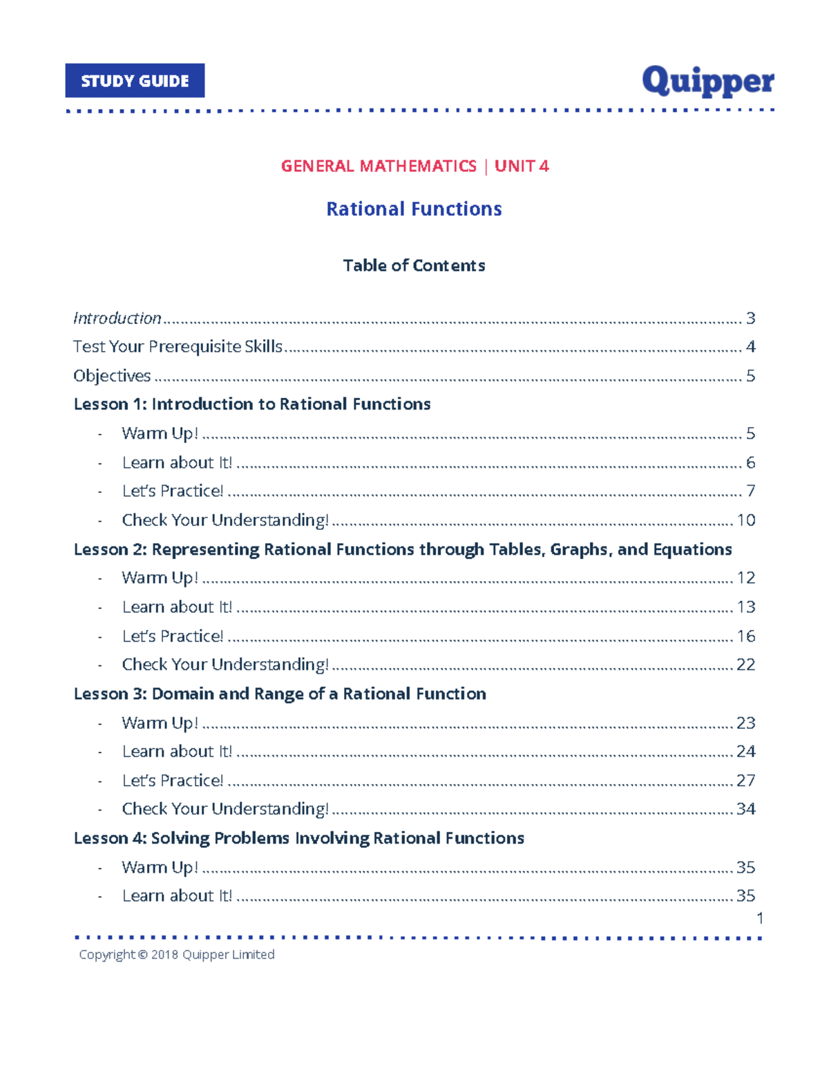 GM U4 Rational Functions - Rational Functions - GENERAL MATHEMATICS ...