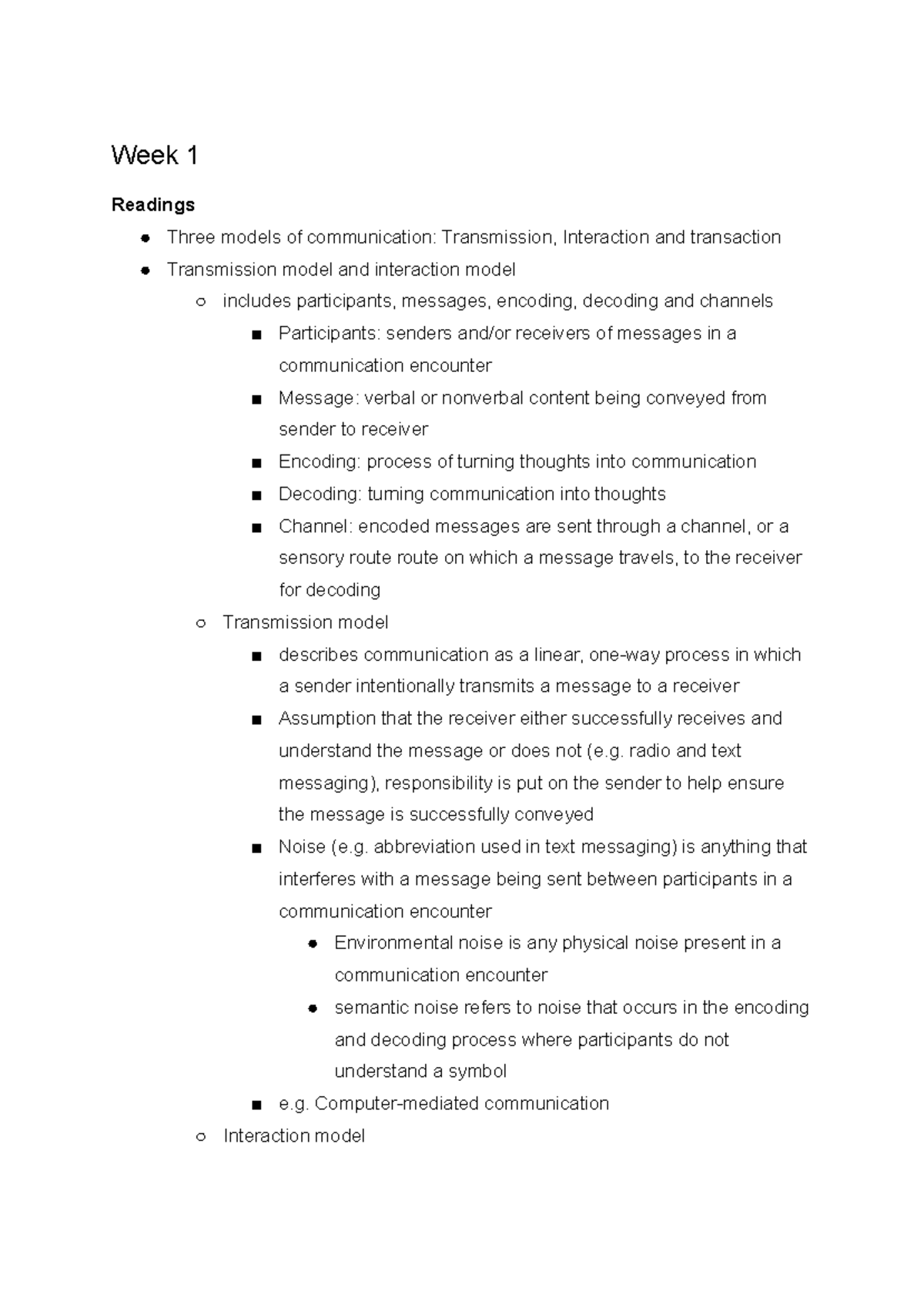 Nm1101e content - notes I accumulated throughout the sem - Week 1 ...
