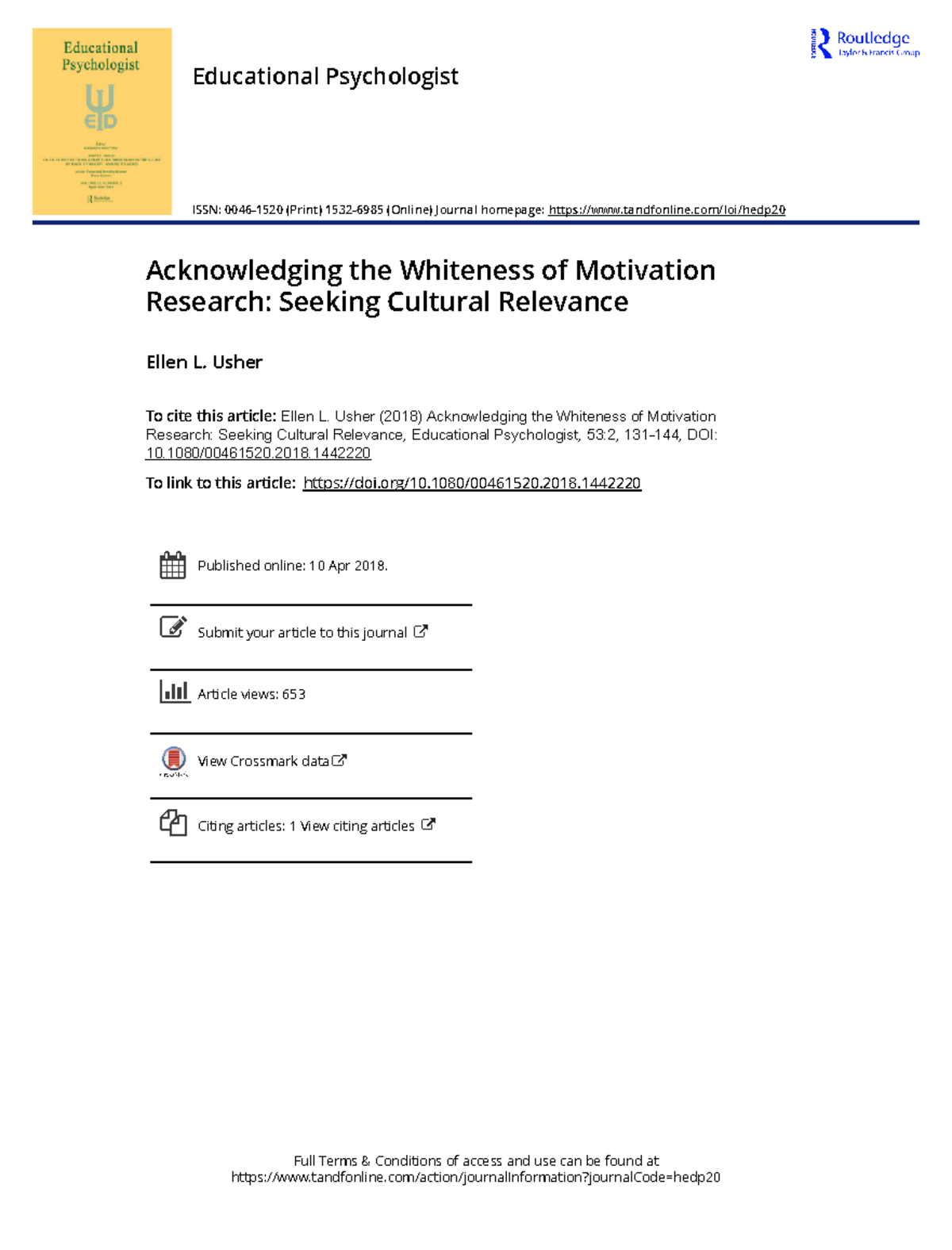 Revisiting Whiteness in Motivation Research: Insights & Implications ...