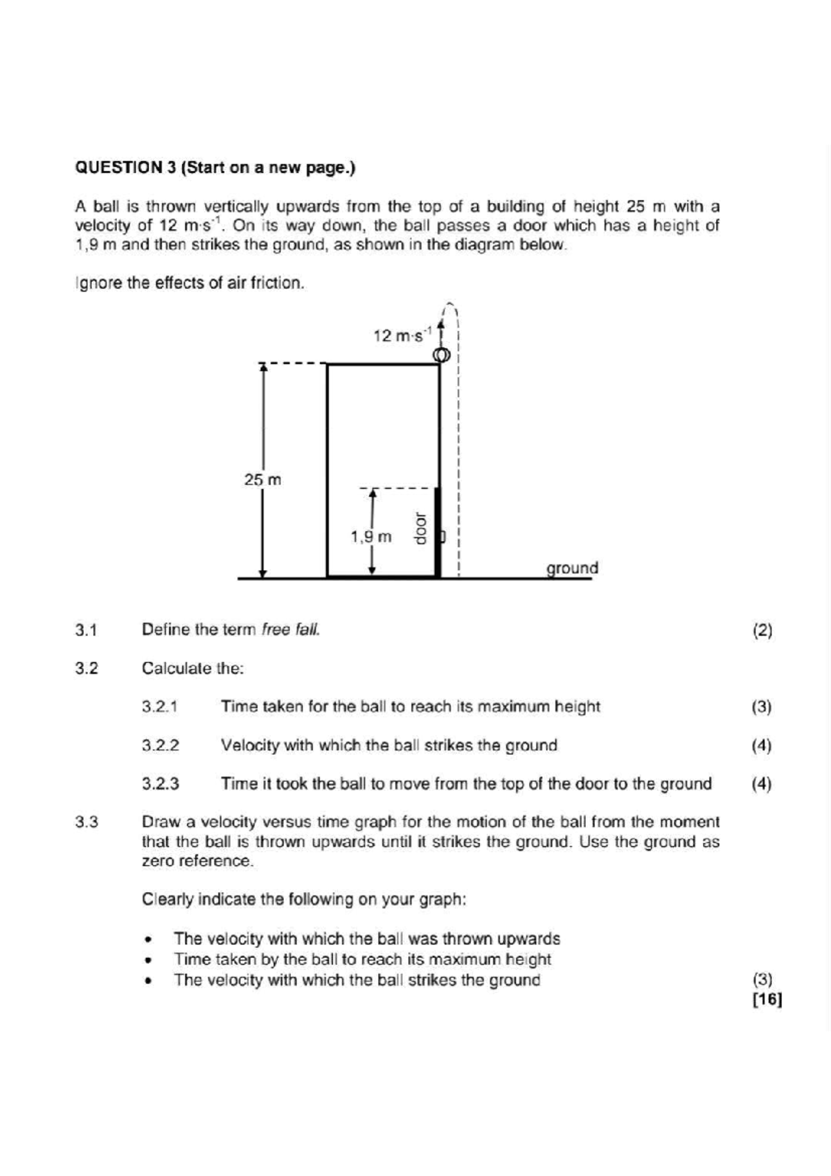 Practice Questions 2: Past Papers for Physics (PHYS101) - Studocu